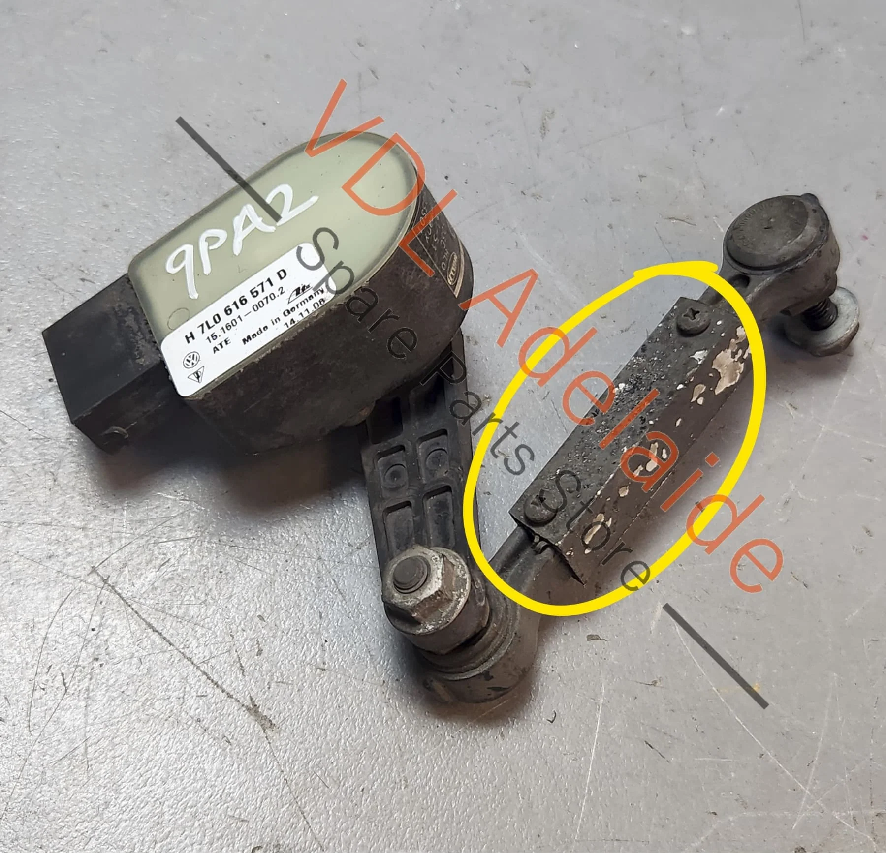 Porsche Cayenne 9PA 955 957 Audi Q7 Touareg Rear Suspension Level Sensor 95533107721 - Image 2