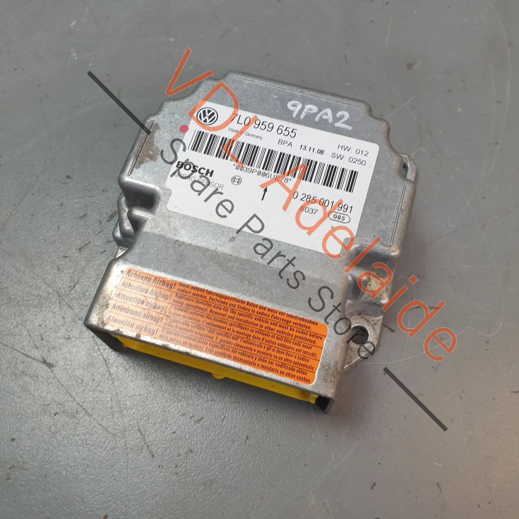 Porsche Cayenne 9PA 955 957 Airbag Central Control Module 95561821911 7L0959655