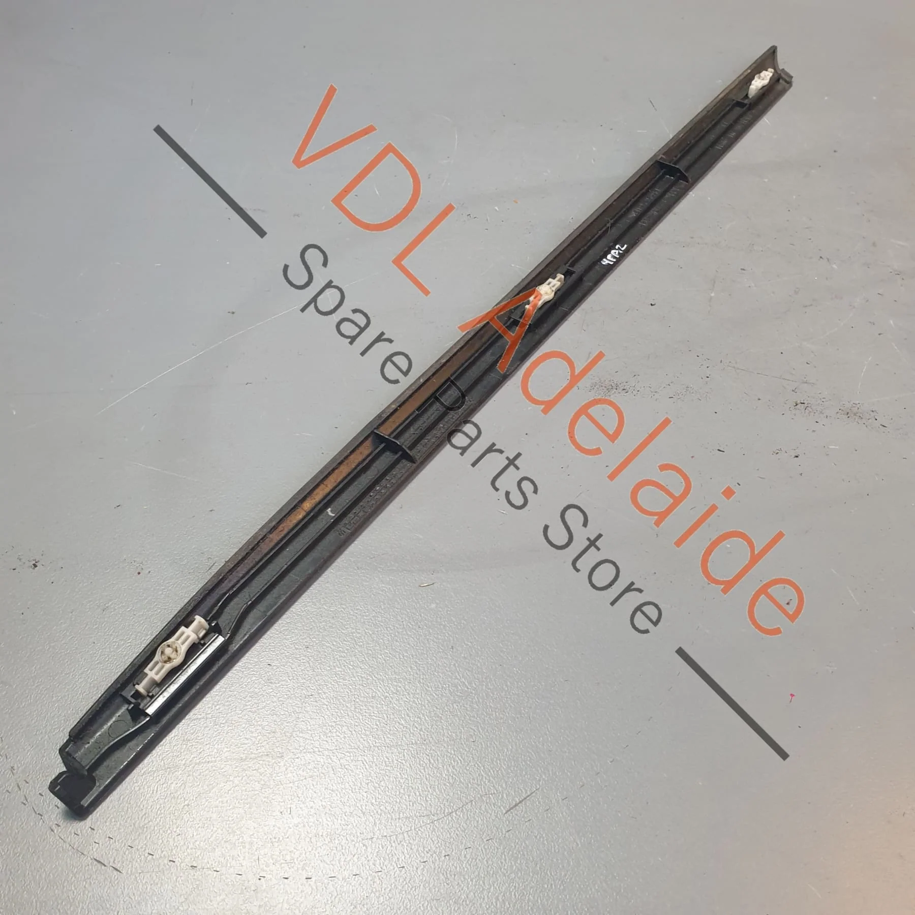 VW Touareg Porsche Cayenne Plastic Door Opening Entry Sill Trim Strip Rear Left 7L0853539 95555930500 01C - Image 5