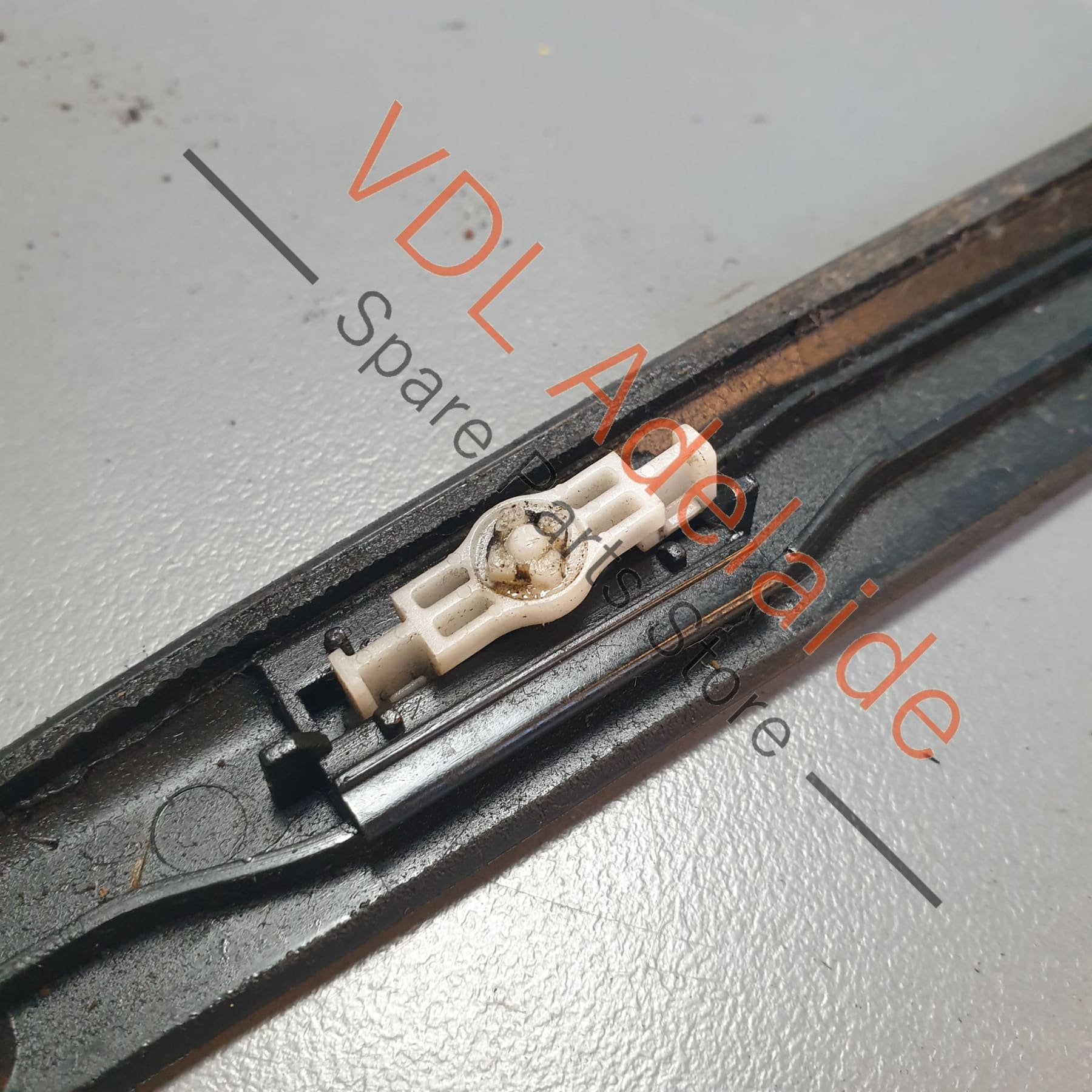 VW Touareg Porsche Cayenne Plastic Door Opening Entry Sill Trim Strip Rear Left 7L0853539 95555930500 01C - Image 6