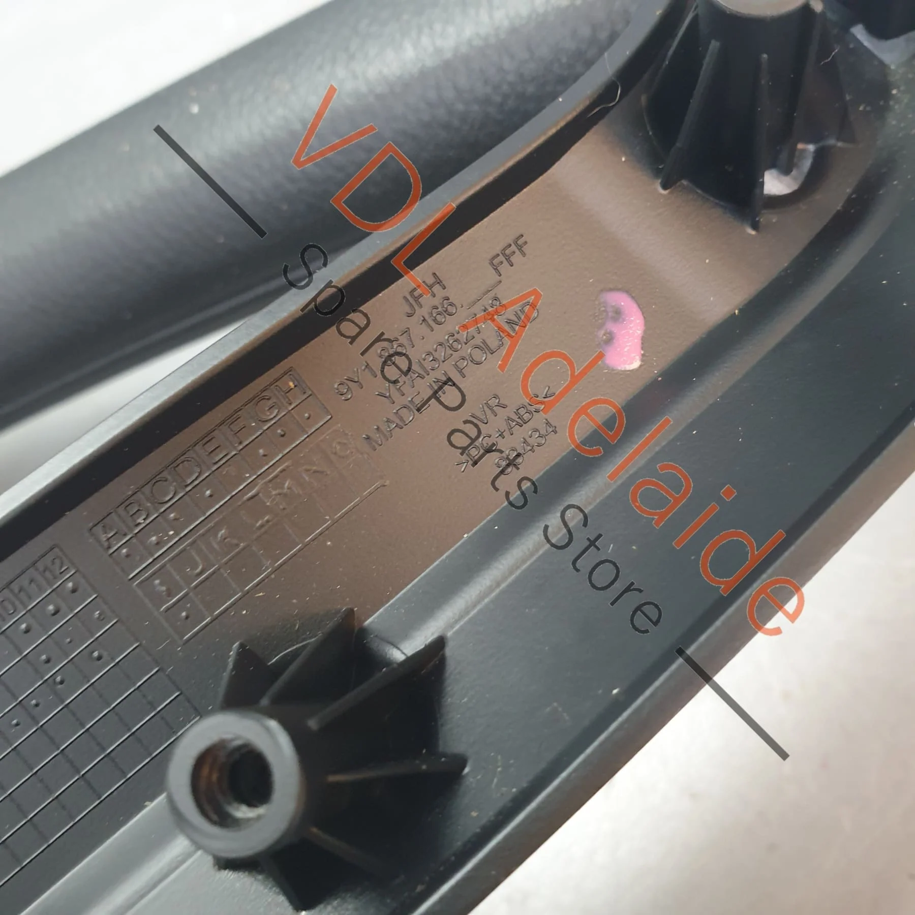 Porsche Cayenne E3 9YA 9YB Front Right Interior Armrest Door Handle Pull Grip Black Leather - Image 13