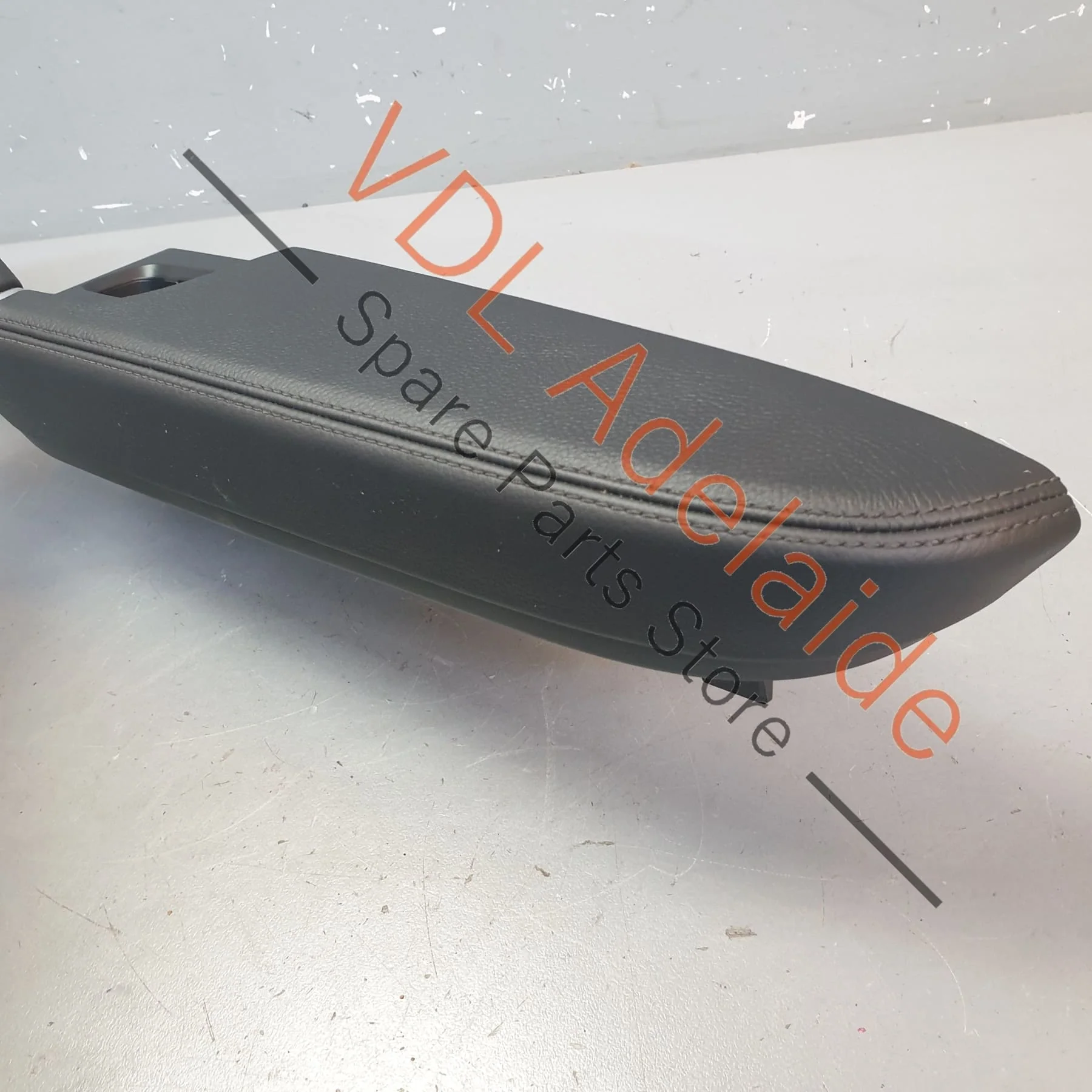 Porsche Cayenne E3 9YA 9YB Rear Right Interior Armrest Door Handle Pull Grip Black Leather - Image 5
