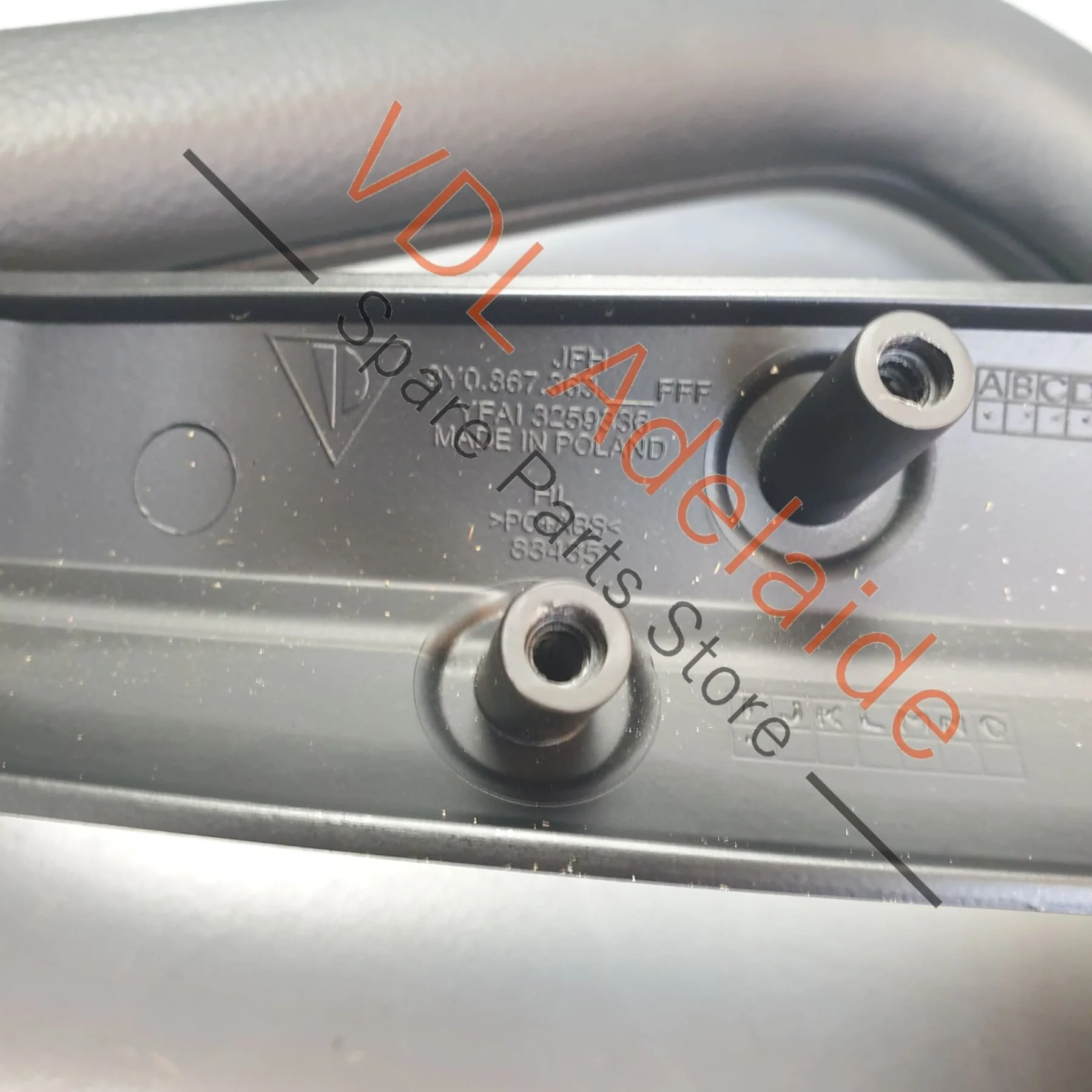 Porsche Cayenne E3 9YA 9YB Rear Left Interior Armrest Door Handle Pull Grip Black Leather - Image 13