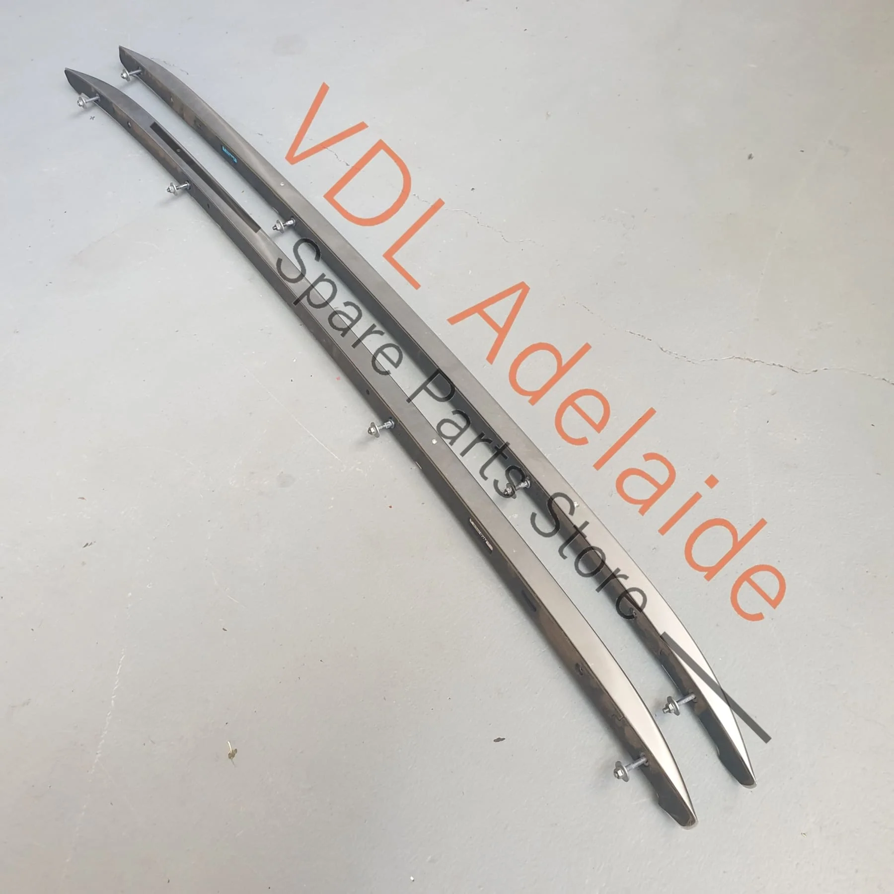 Porsche Cayenne E3 9YA Pair of Chrome Aluminium Roof Rails L&R 9Y0860043A 9Y0860043B - Image 11