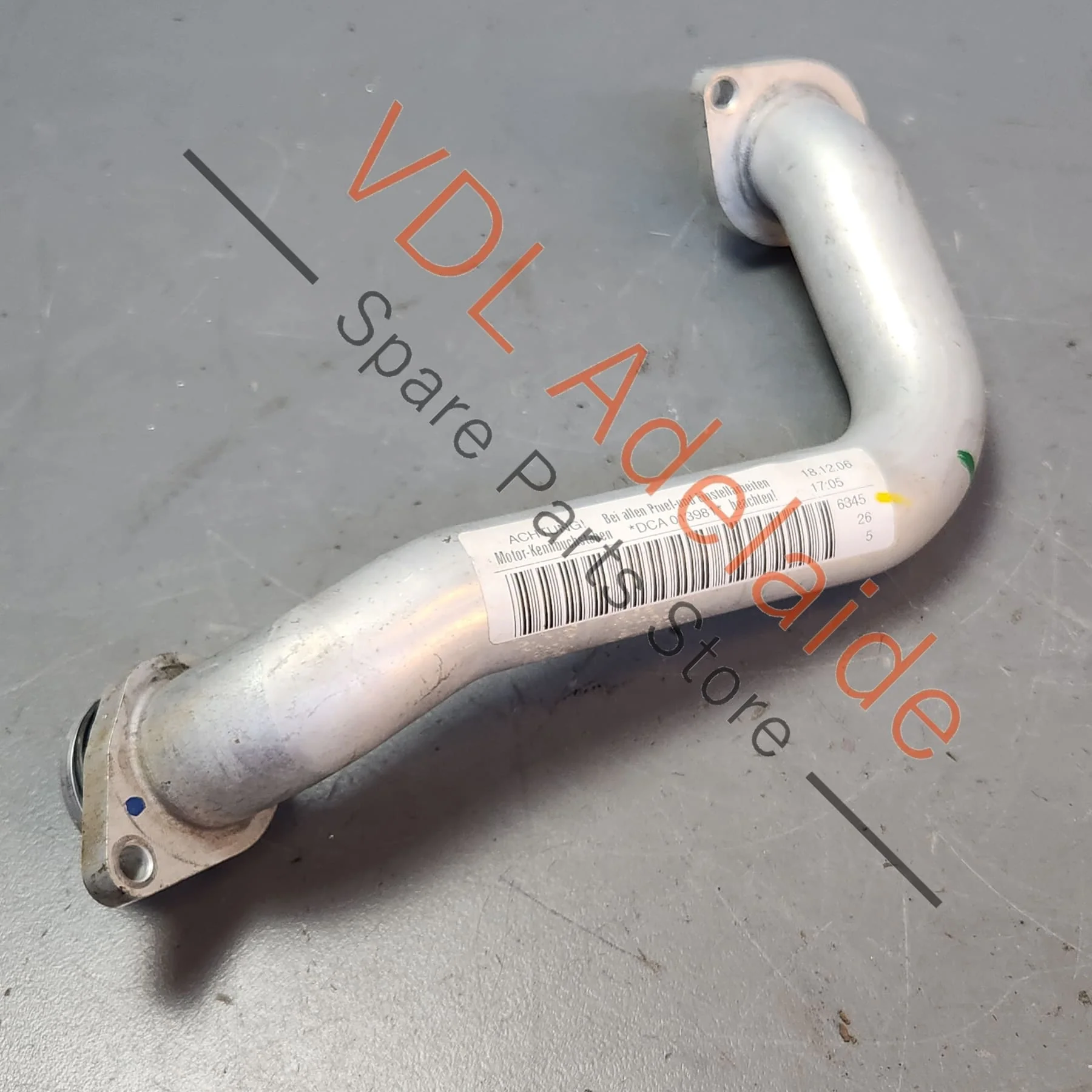 Porsche Cayenne 2.9 V6 Coolant Pipe Front Upper Aluminium 9A7121481A 06M121481AA