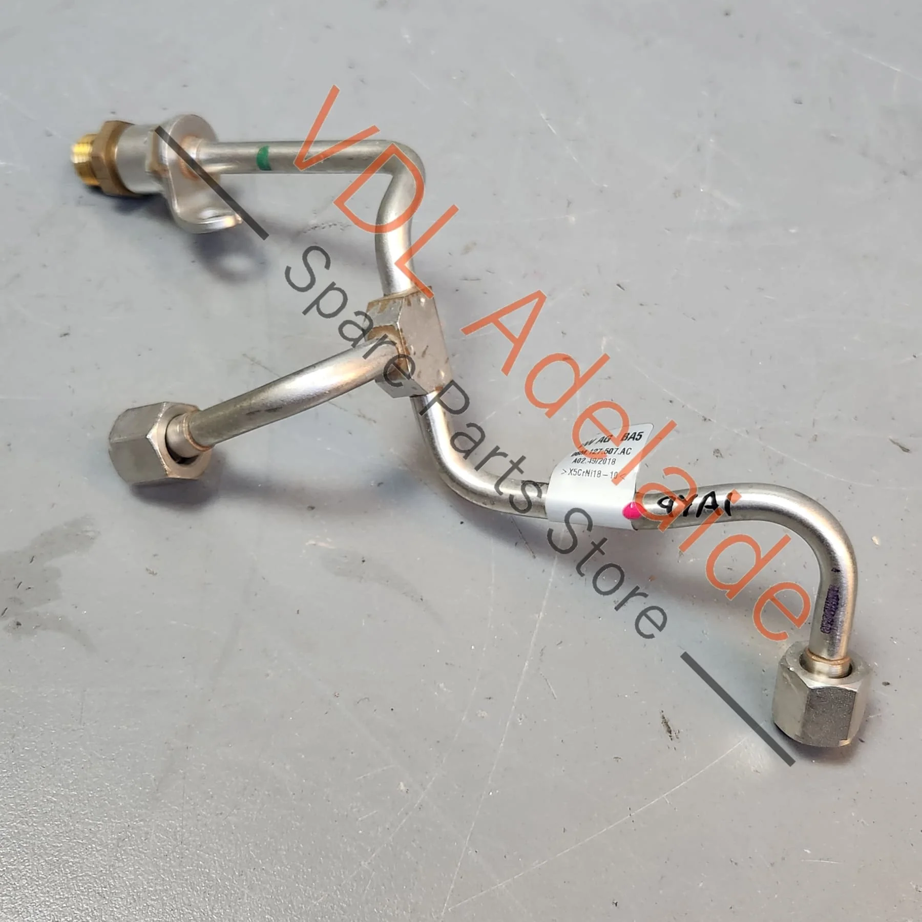 Porsche Cayenne E3 2.9 V6 Fuel Pump Steel Pipe Hose 9A712750720 06M127507AC