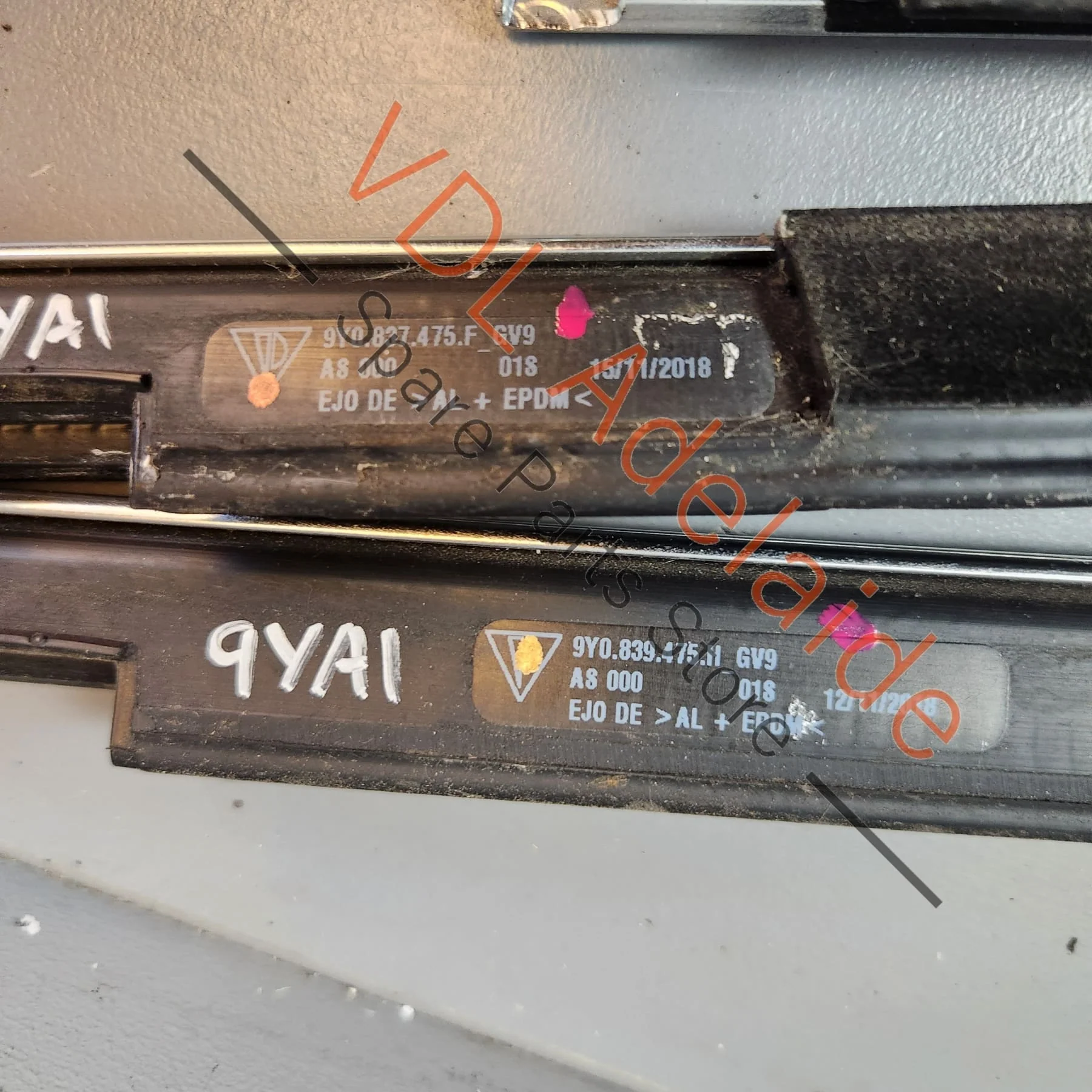 Porsche Cayenne E3 9Y Set of 4 Door Window Chrome Trim Strips 9Y0837475H 9Y0837476H 9Y0839475H 9Y0839476H GV9 - Image 9