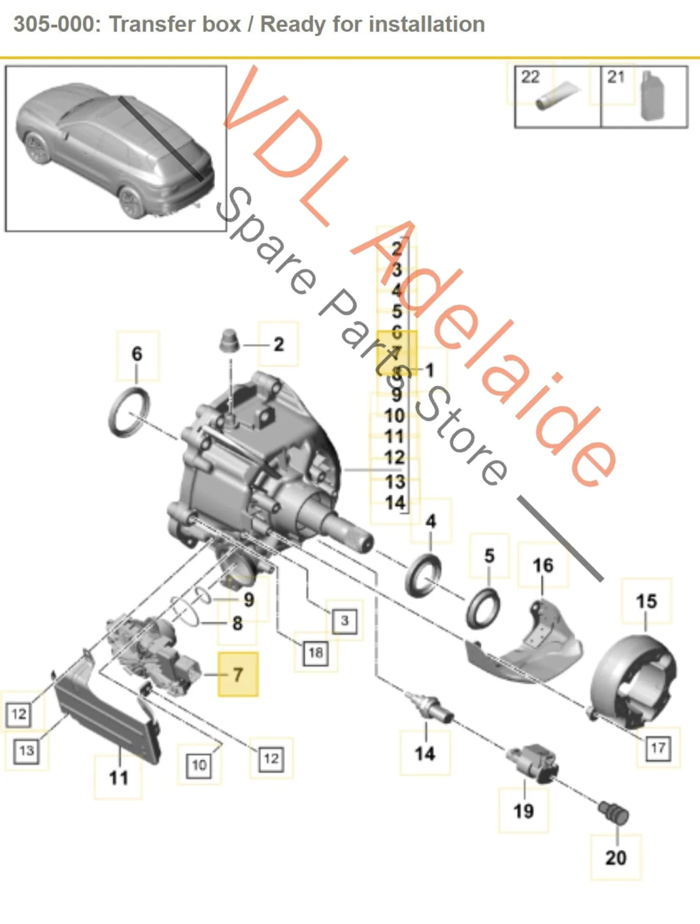 Porsche Cayenne E3 9Y Transfer Case Control Module 9Y0927755P - Image 2
