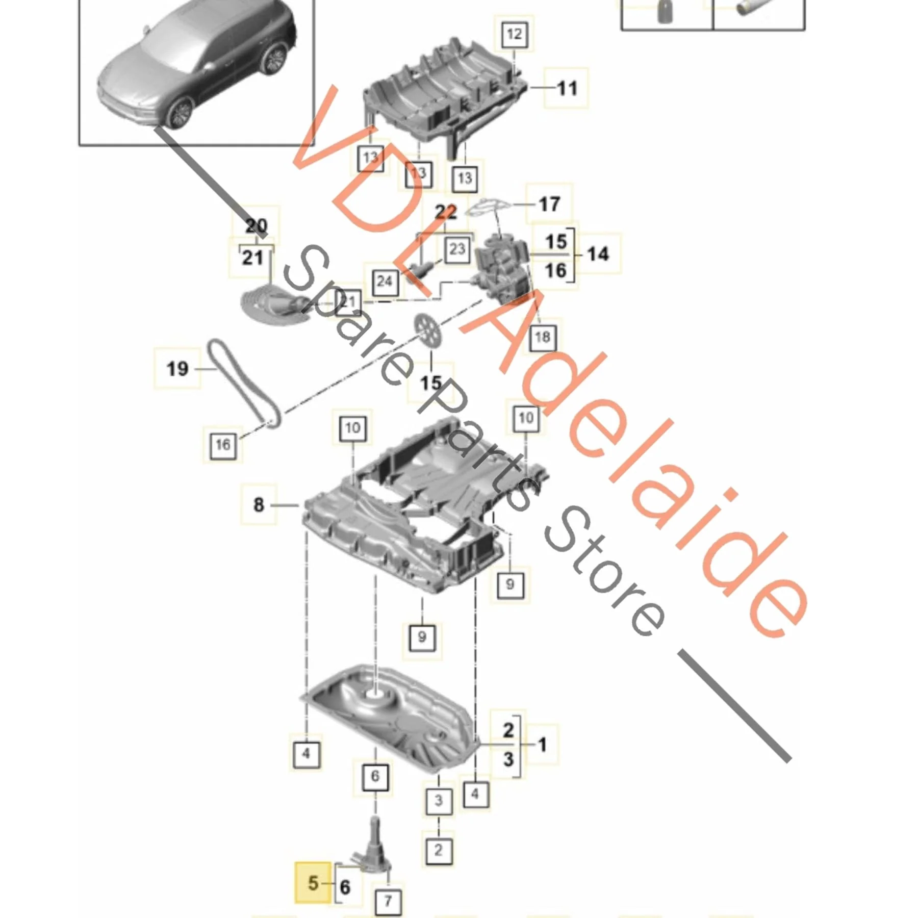 Porsche Engine Oil Level Sensor 06M907660A PAB90766000 - Image 2