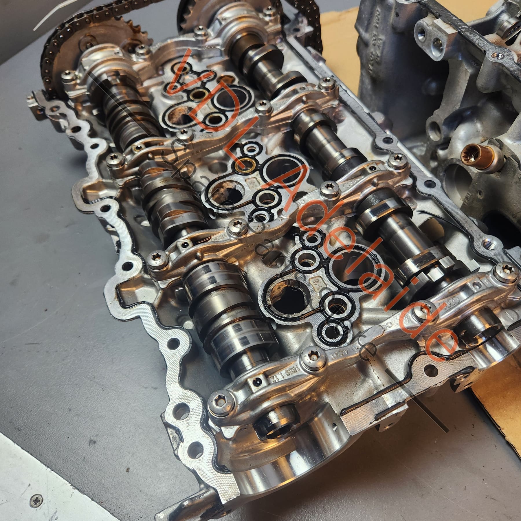 Porsche 324kw DCAB DCA Engine Cylinder Head Cyl 4-6 Left Complete With Camshafts and Valves - Image 13
