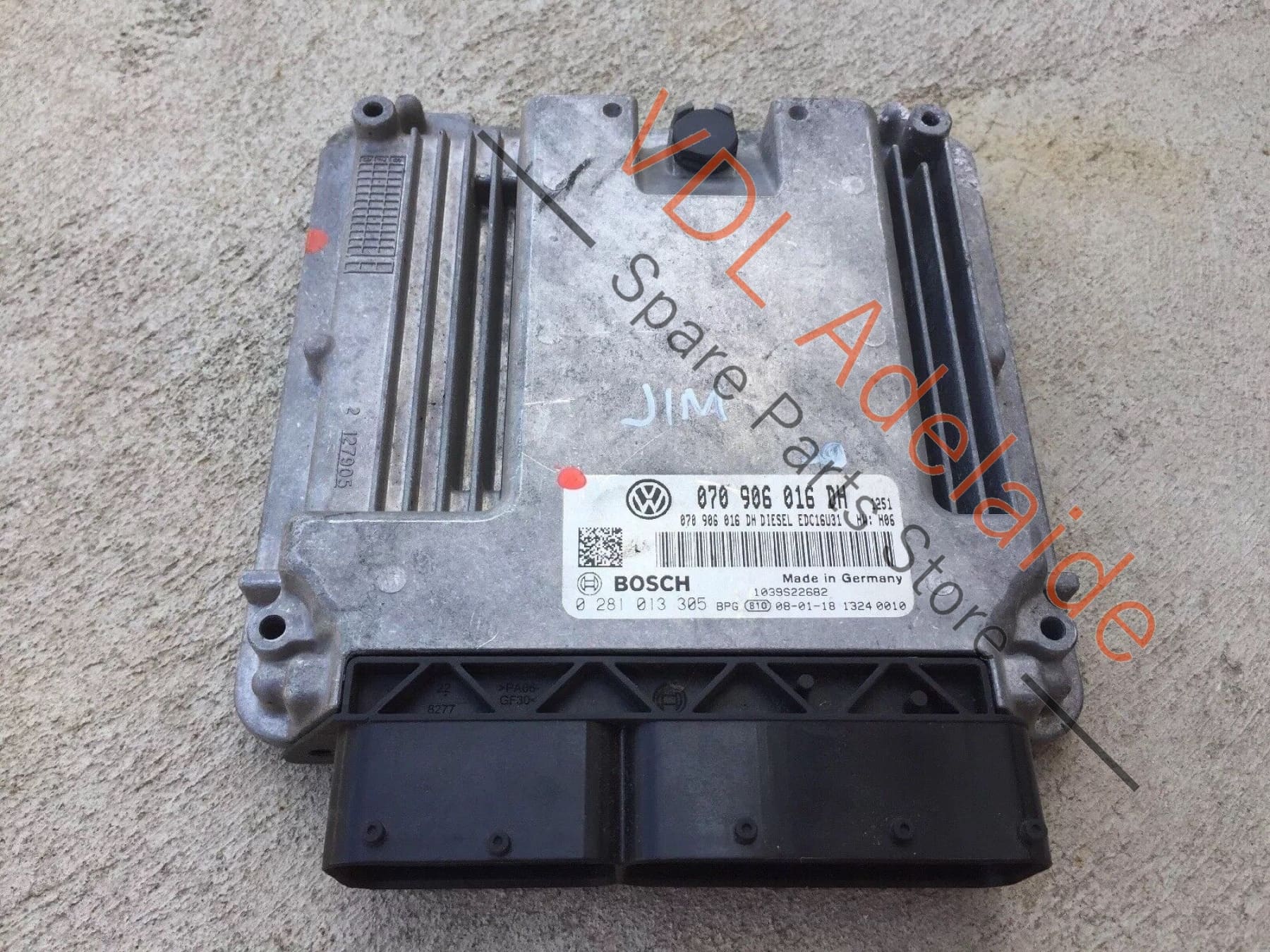 Volkswagen VW Touareg 7L V10 Diesel Engine Control Unit ECU 070906016DH JIM