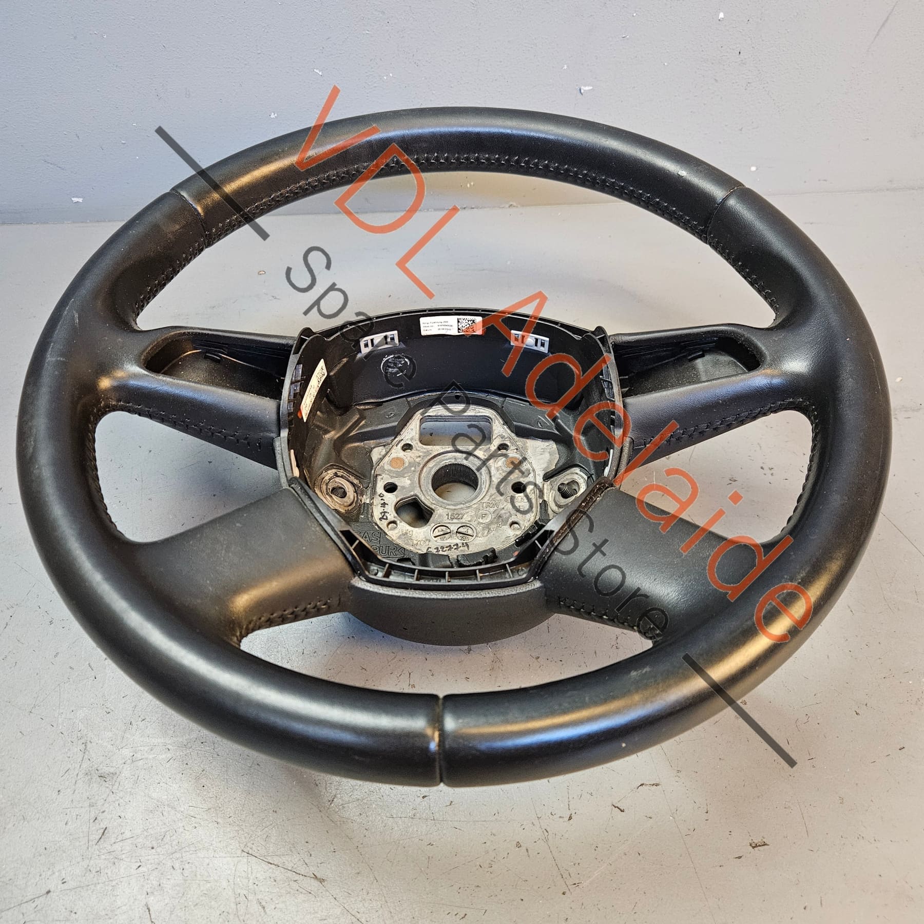 Audi A4 B8 8K 08-16 Black Leather Steering Wheel Soul Black 8K0419091BG - Image 2