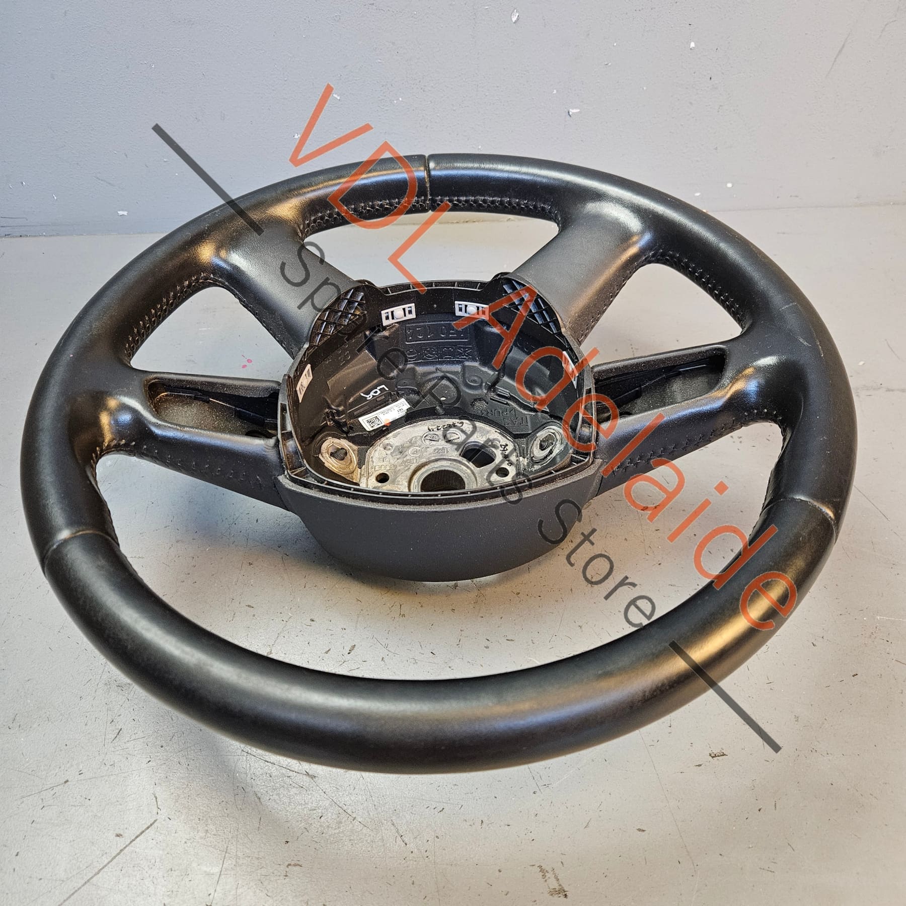 Audi A4 B8 8K 08-16 Black Leather Steering Wheel Soul Black 8K0419091BG - Image 3