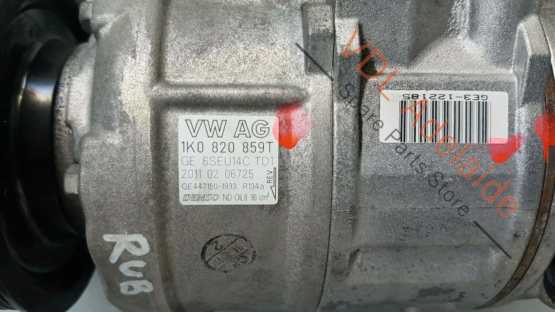 Audi A1 8X Air Conditioning AC A/C Compressor 1K0820859T - Image 3