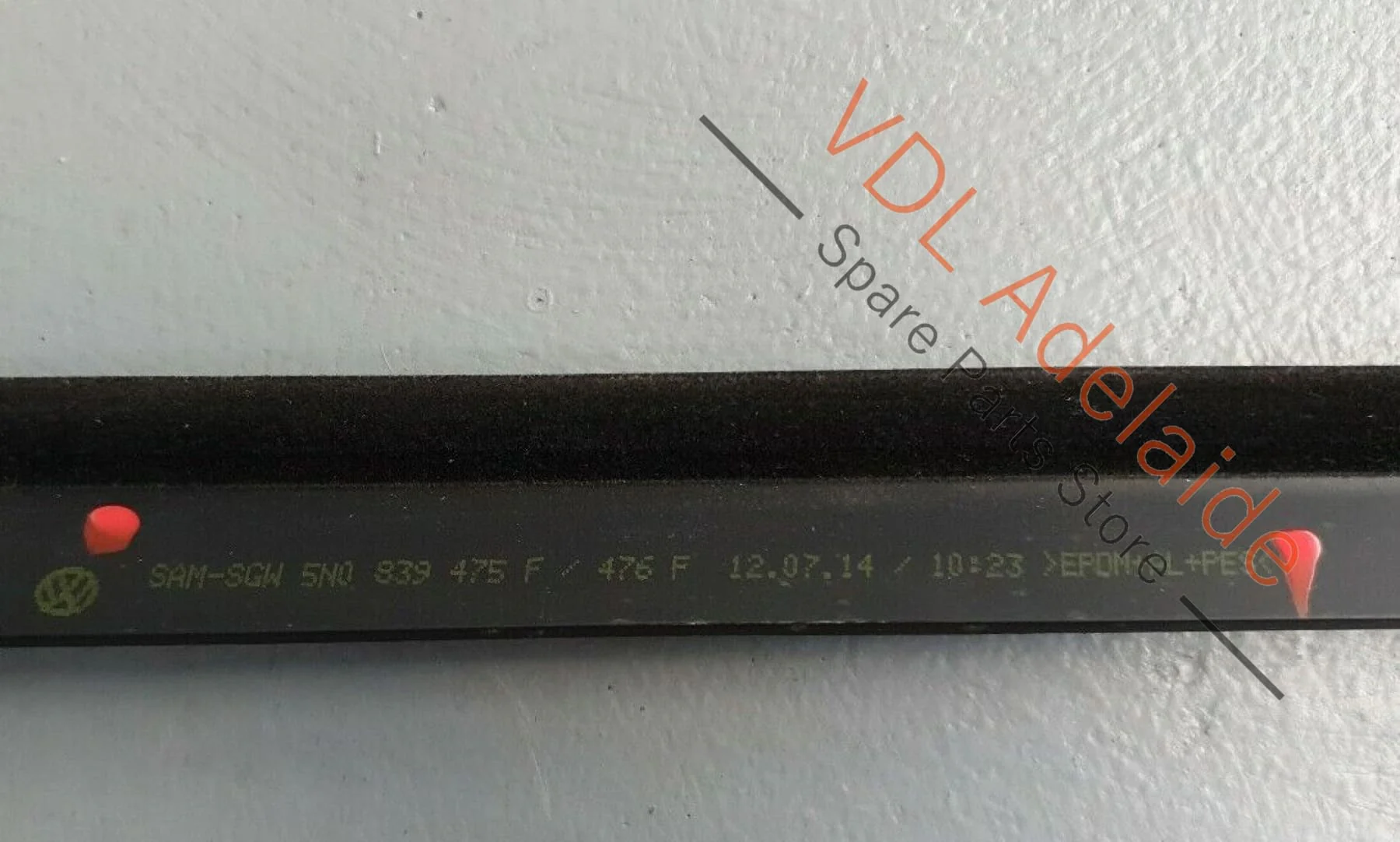 VW Tiguan R 5N Left Rear Window Door Chrome Trim Molding Weather Strip Seal JES - Image 4