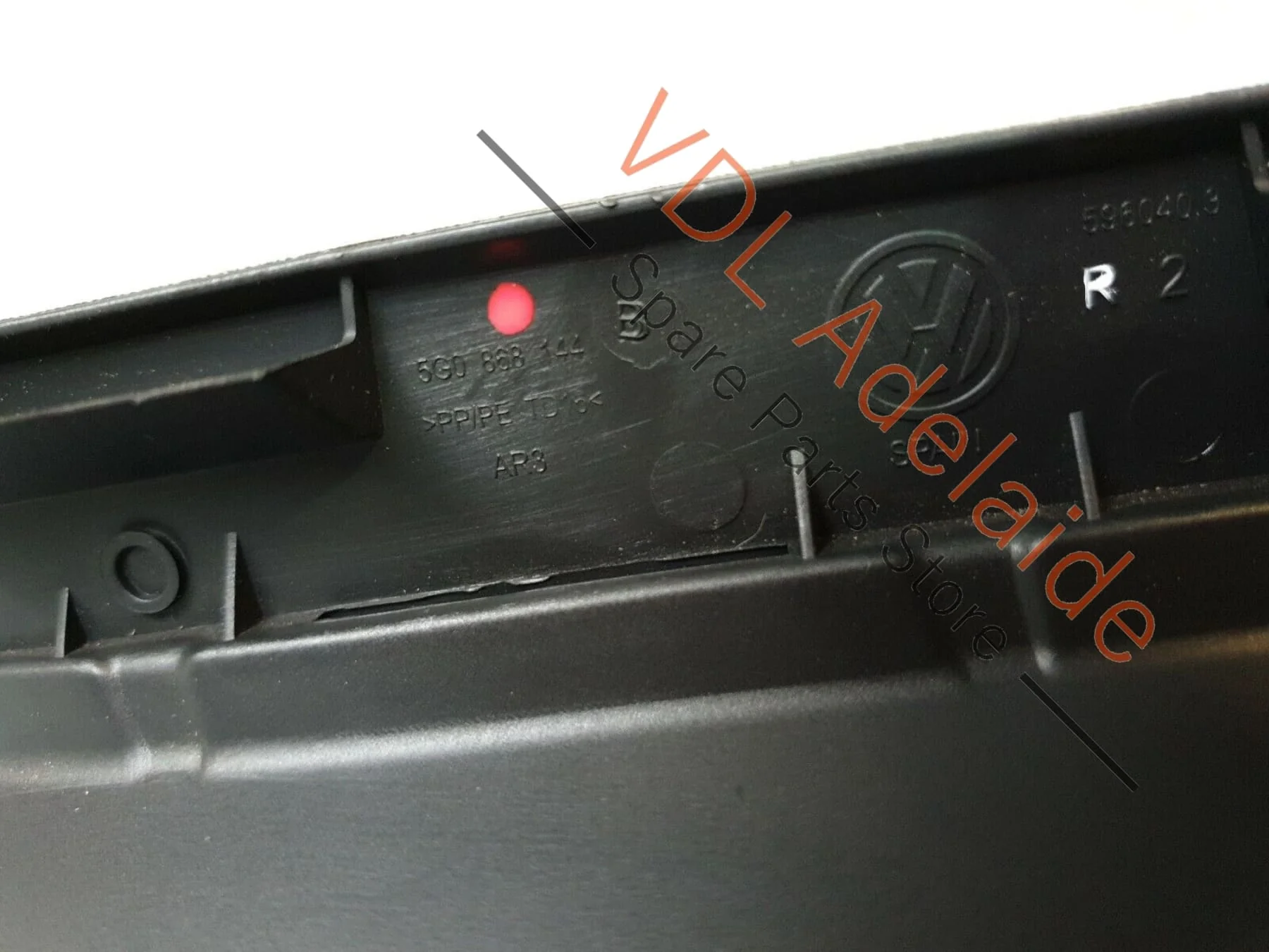 VW Golf Mk7 Right A-Pillar Triangle Window Interior Surround Trim 5G0868144B ARN - Image 2