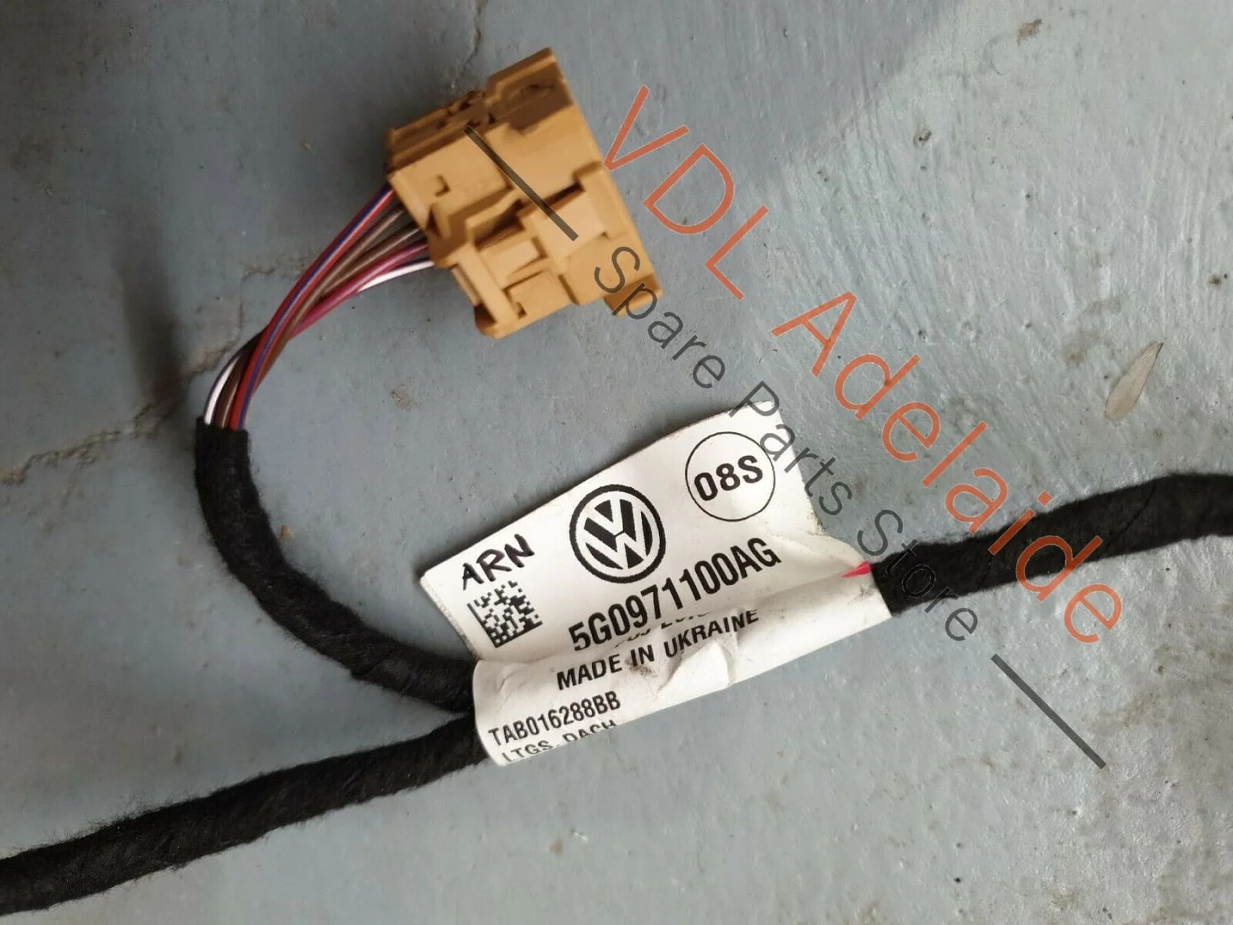 VW Golf Mk7 Sun Visor Lighting Lights with Roof Wiring Loom 5G0971100AG ARN1 - Image 2