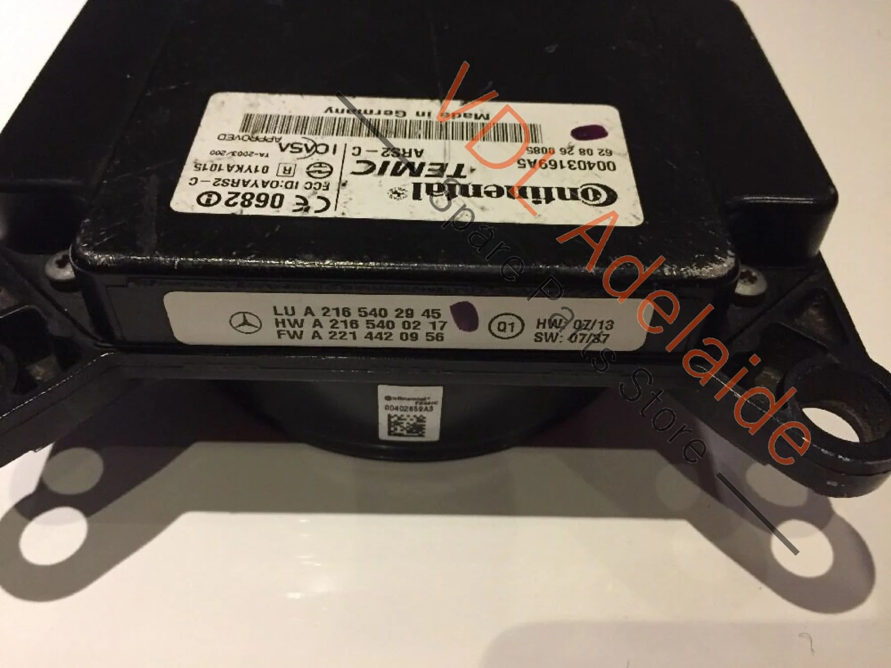 Mercedes Benz W164 Distronic Distance Cruise Control Radar LU A2165402945 ROB - Image 2