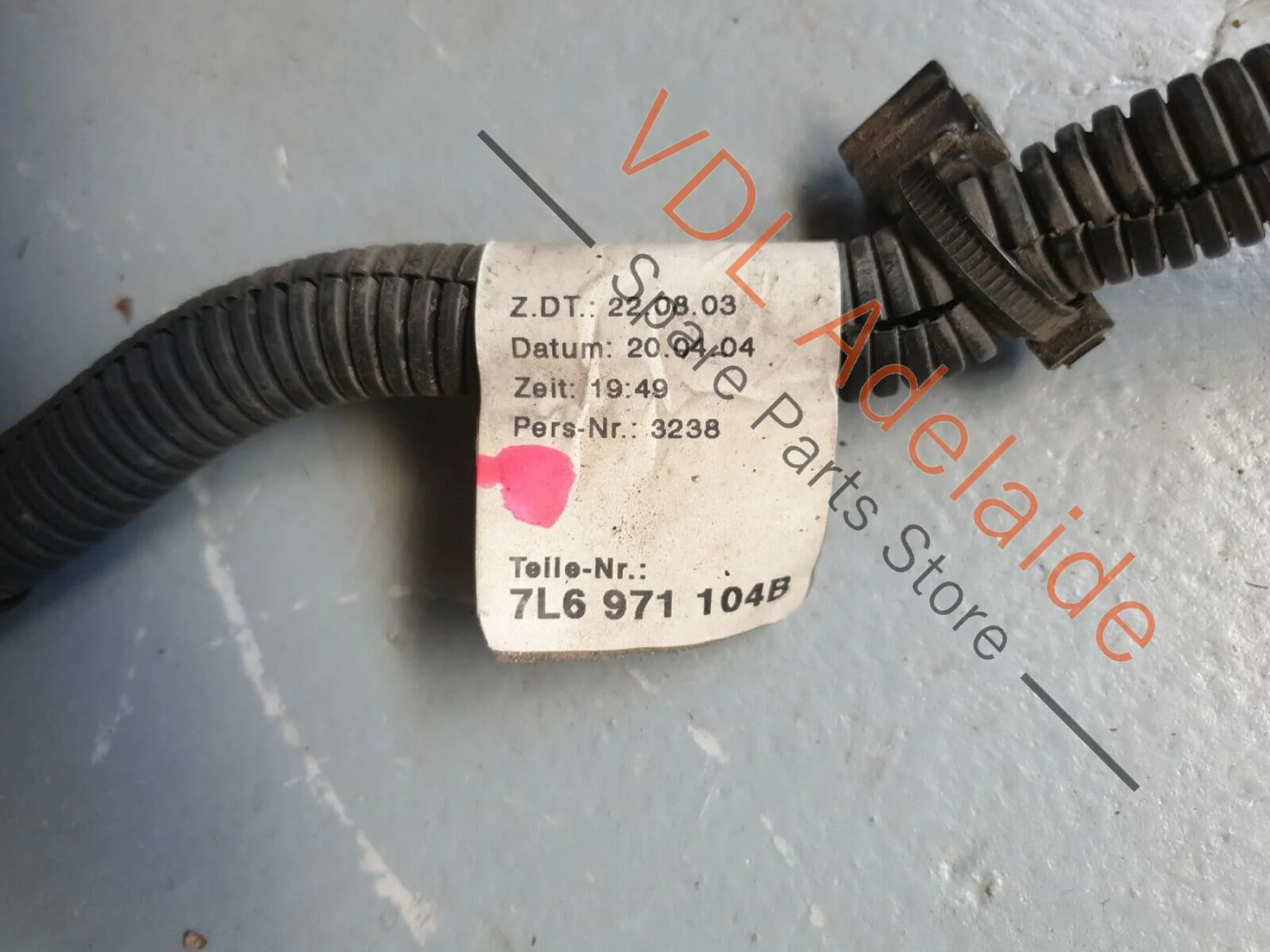 Volkswagen Touareg 7L Cable Set Rear Wiring Harness Loom Parking Sensor Aid REG - Image 2