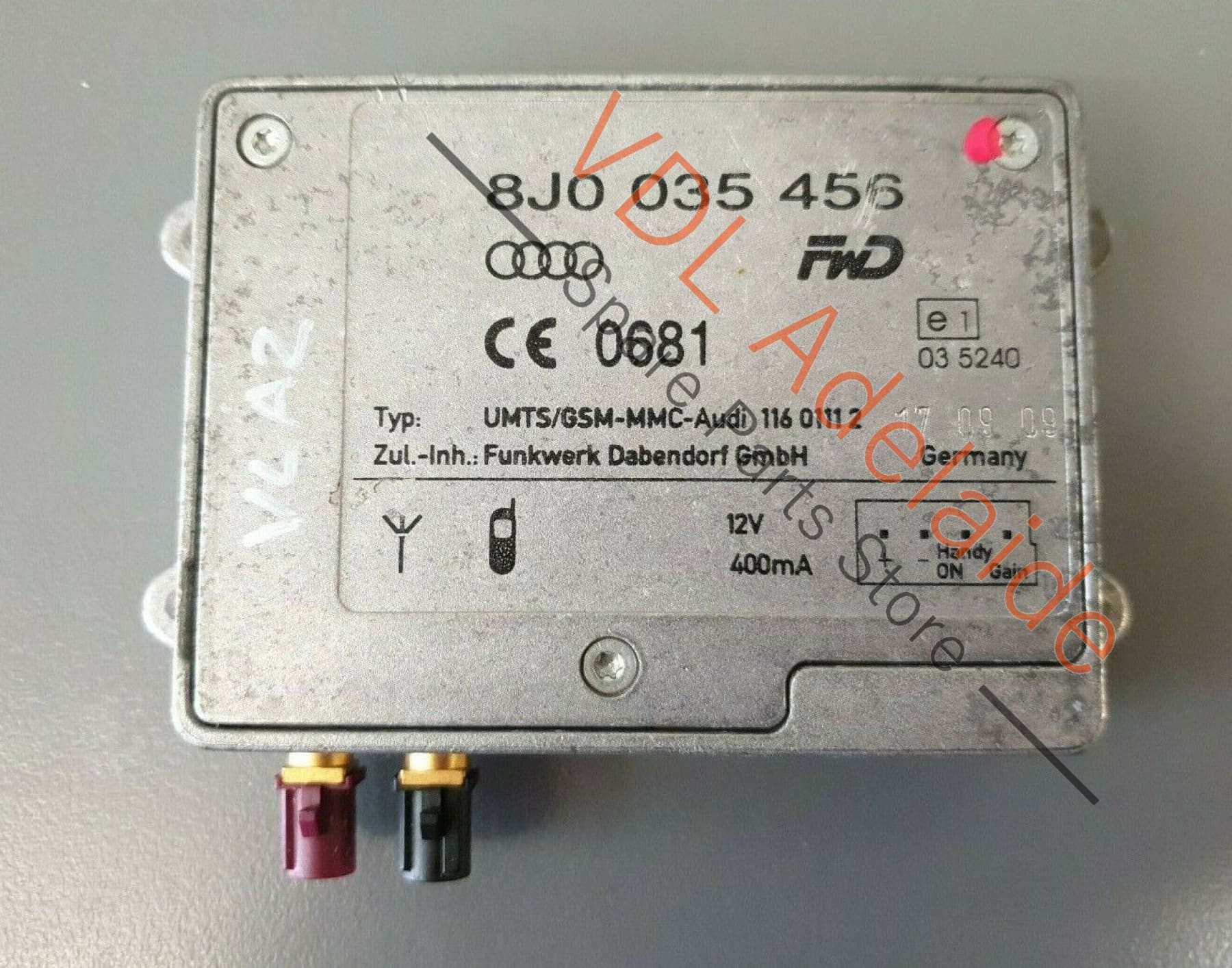 Audi TT RS Mk2 8J Phone Control Signal Antenna Amplifier 8J0035456 8J0035456A