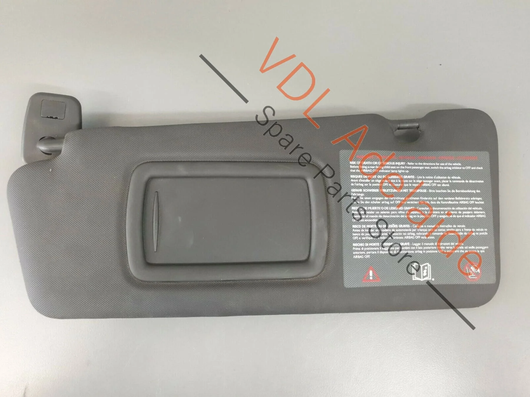 Renault Megane 3 X95 RS 265 Left Sun Visor Black 964018052R - Image 6