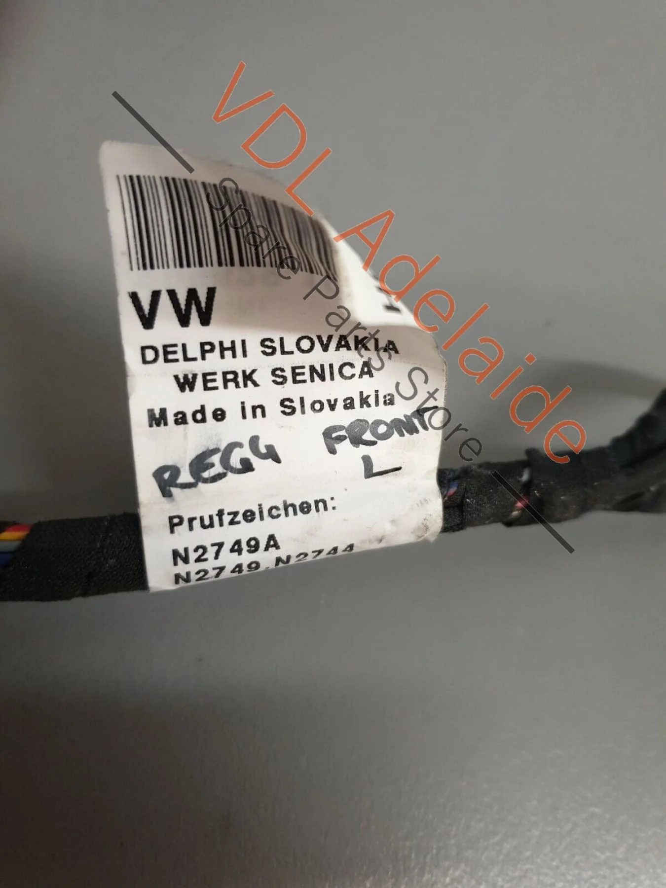Volkswagen VW Touareg 7L Front Left Door Wiring Harness 7L6971120BH REG4 - Image 4