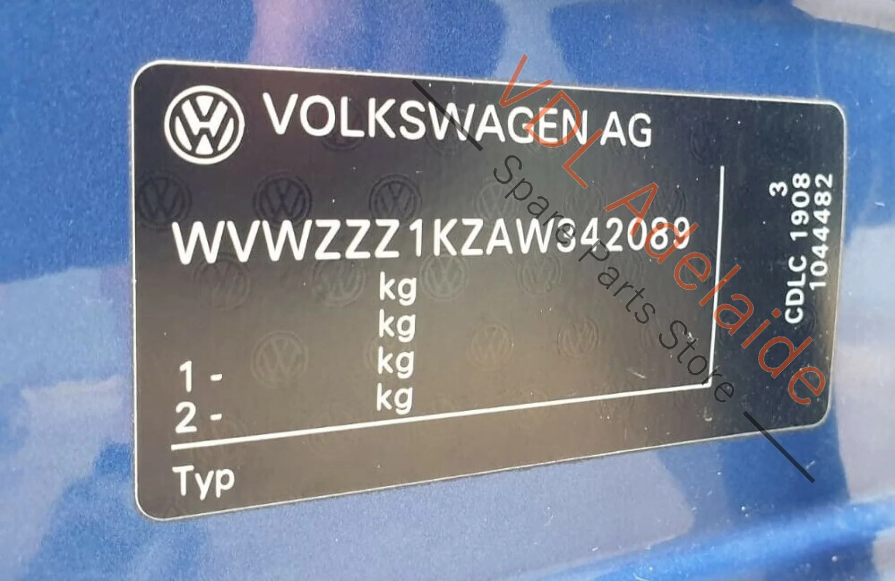 VW Golf R Mk6 Left Sideskirt Side Skirt Sill Trim Moulding Rising Blue LR5Z HOU3 - Image 11