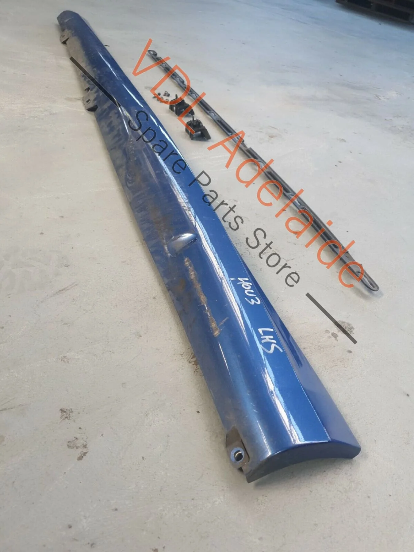 VW Golf R Mk6 Left Sideskirt Side Skirt Sill Trim Moulding Rising Blue LR5Z HOU3 - Image 4