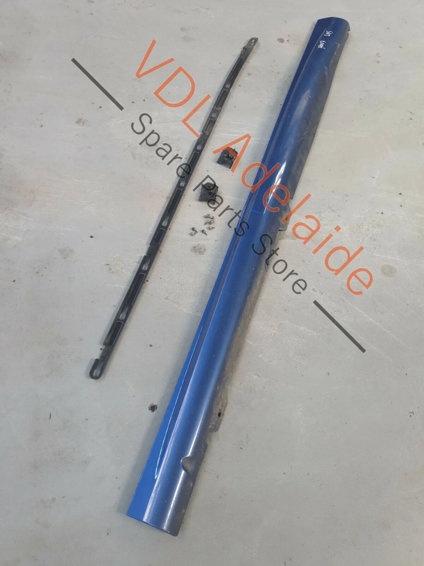 VW Golf R Mk6 Left Sideskirt Side Skirt Sill Trim Moulding Rising Blue LR5Z HOU3 - Image 6