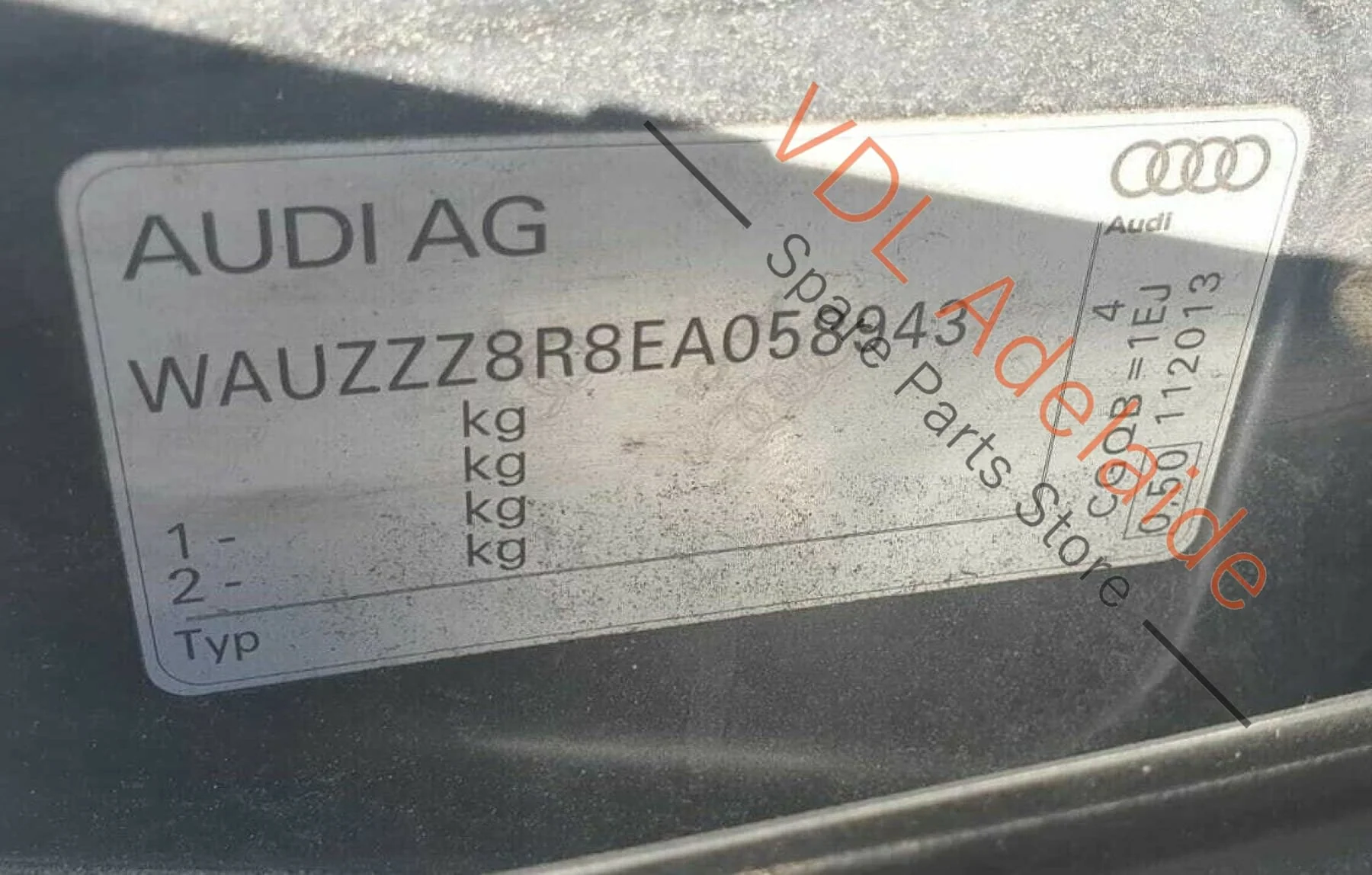 Audi SQ5 Q5 8R Trim for Rear Cross Panel Cargo Boot Hatch Stainless Steel OSC2 - Image 9