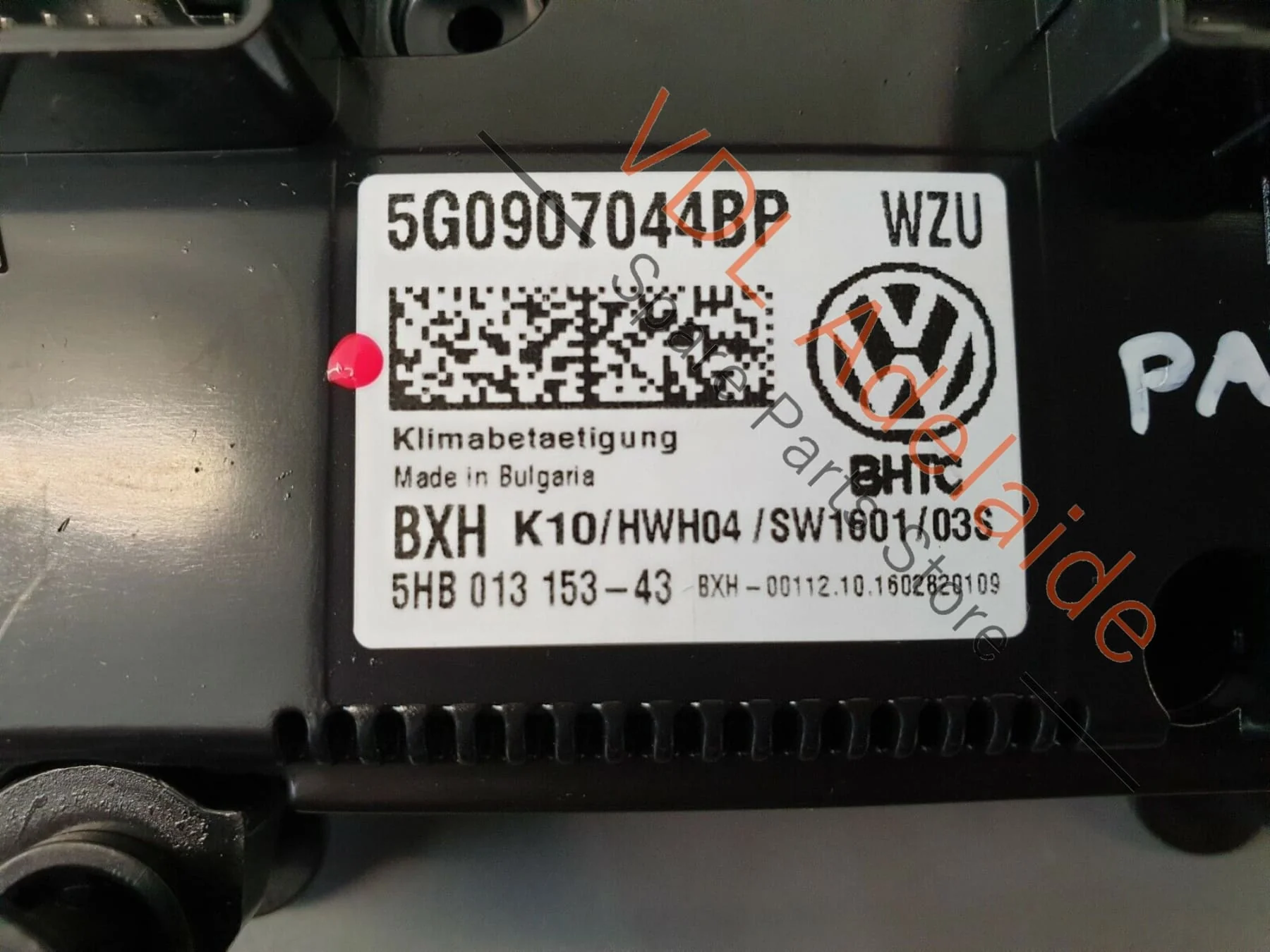 VW Passat B8 3G Climate Aircon AC Seat Heater Switch 5G0907044BP 5G0907044EA WZU - Image 3