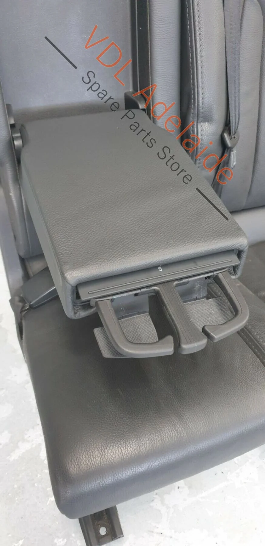 Audi Q7 4L 2nd Row Left Passenger Back Seat Rear Black Leather 65xxxkm ROS - Image 9