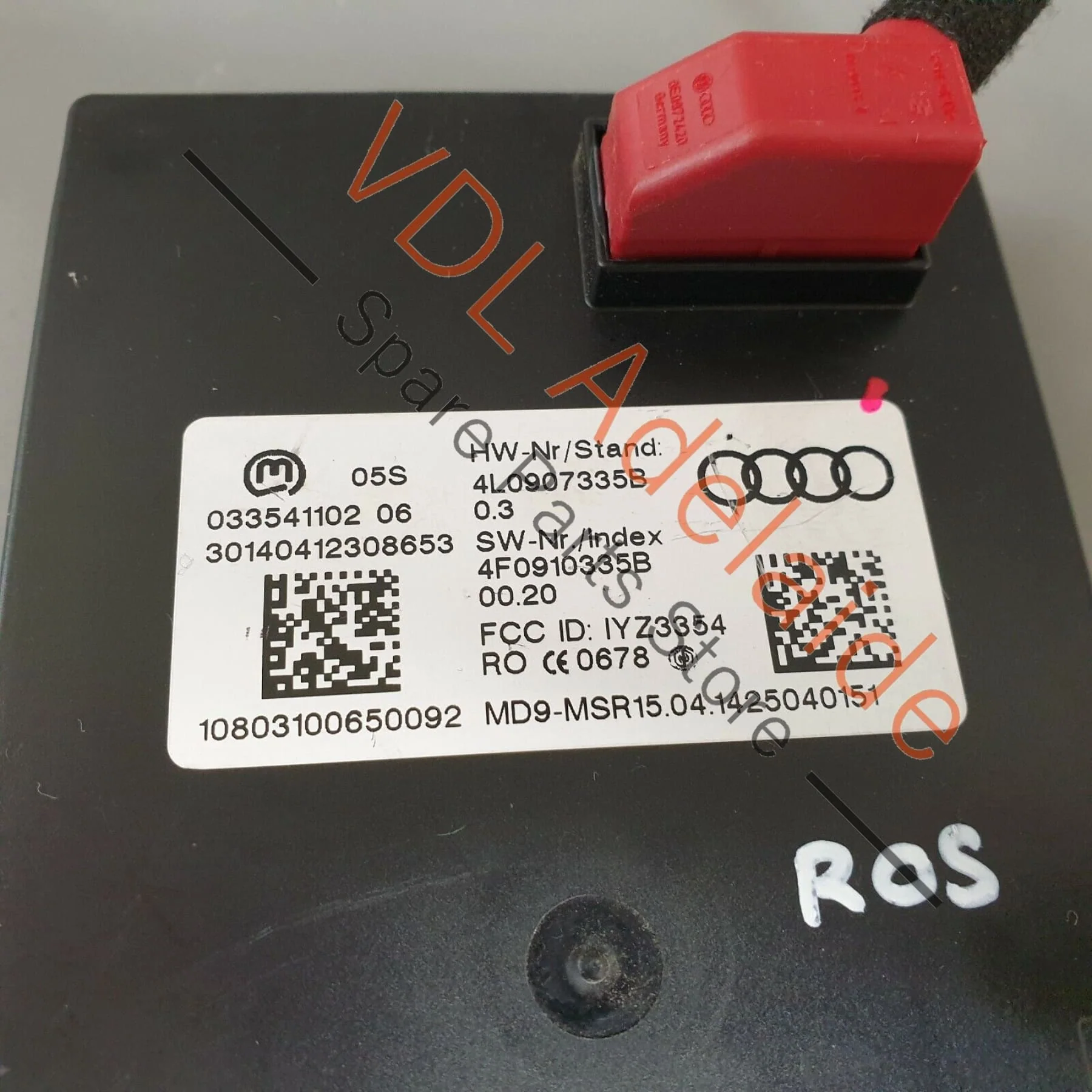 Audi Q7 4L Antenna Unit for KESSY Keyless Access Authorisation 4L0907335B - Image 2