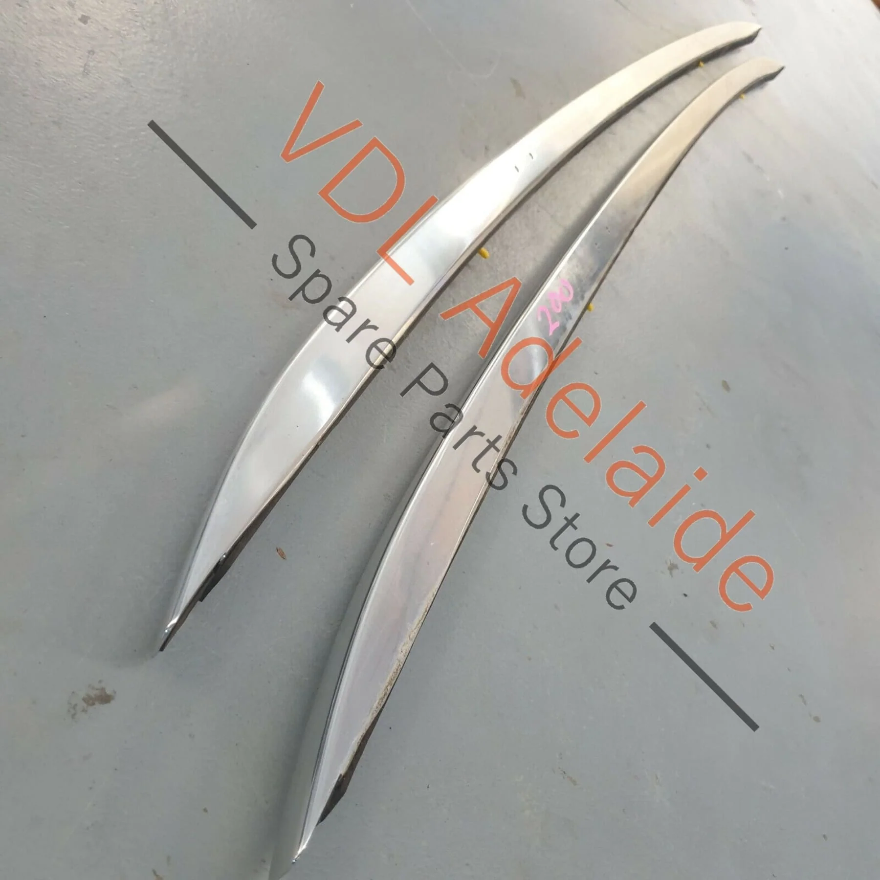 Genuine Audi Q7 4L Pair of Chrome Roof Rails Left and Right 4L0860021Q ROS - Image 6