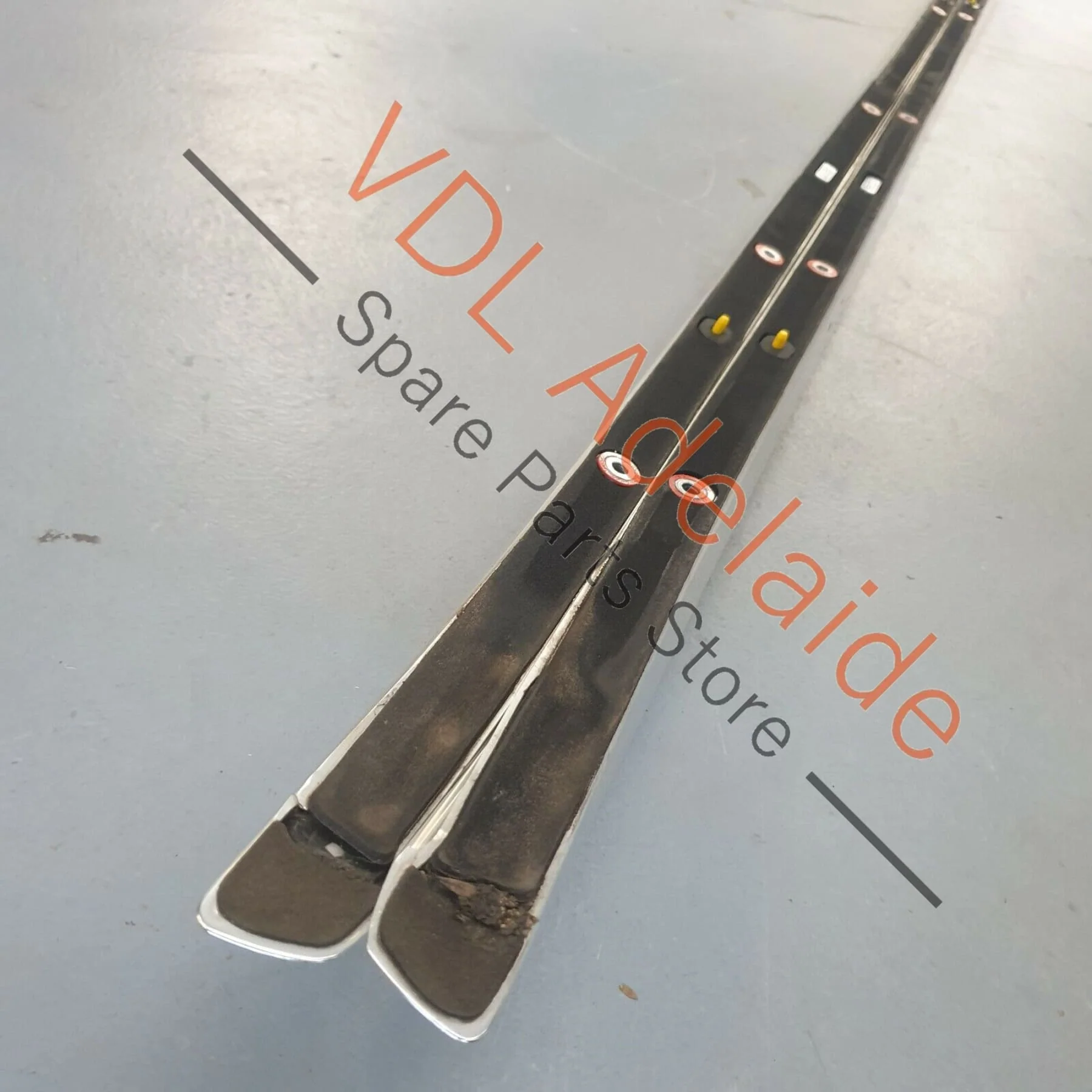 Genuine Audi Q7 4L Pair of Chrome Roof Rails Left and Right 4L0860021Q ROS - Image 7