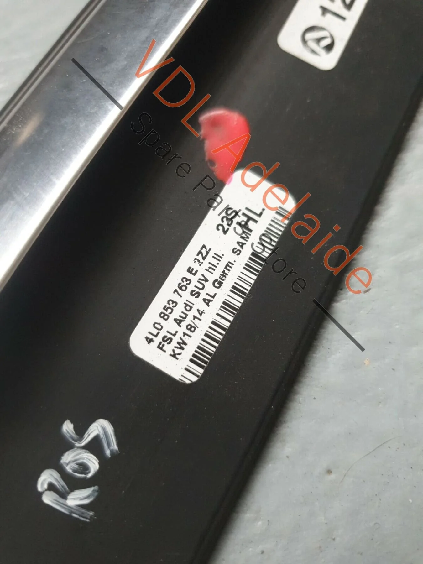 Audi Q7 4L Exterior Window Seal Strip Molding Chrome Trim Left Rear ROS - Image 6