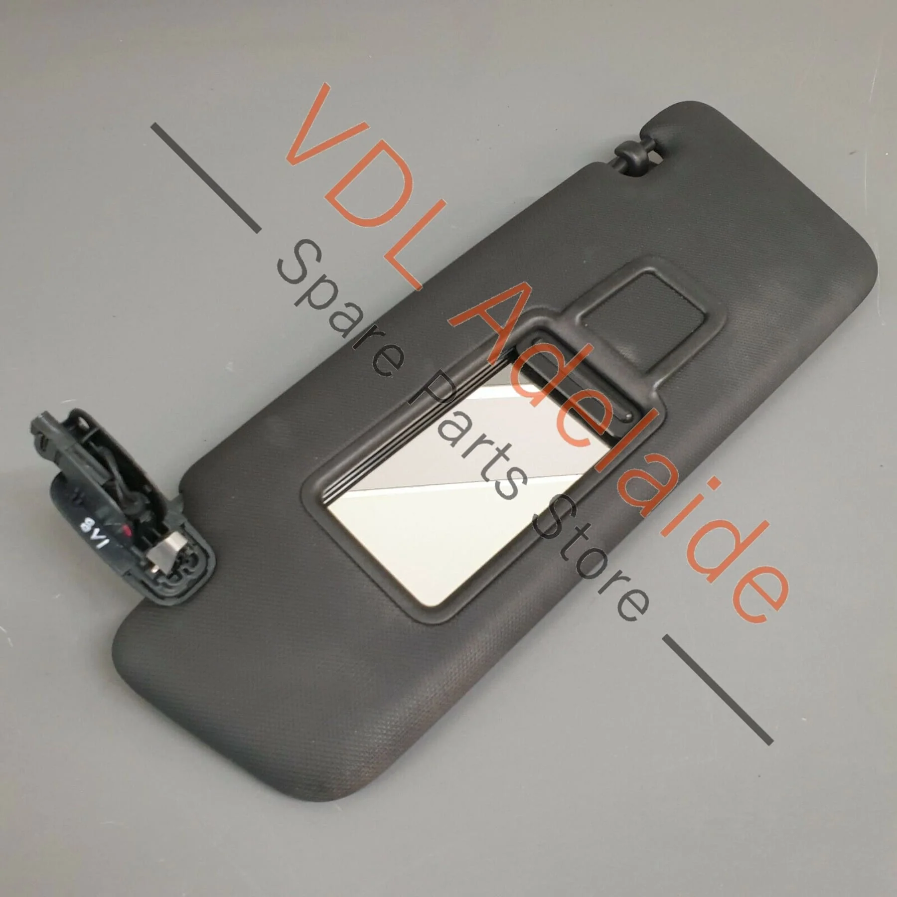 Audi RS3 8V Left Sun Visor with Mirror & Cover Soul Black 8V0857551E
