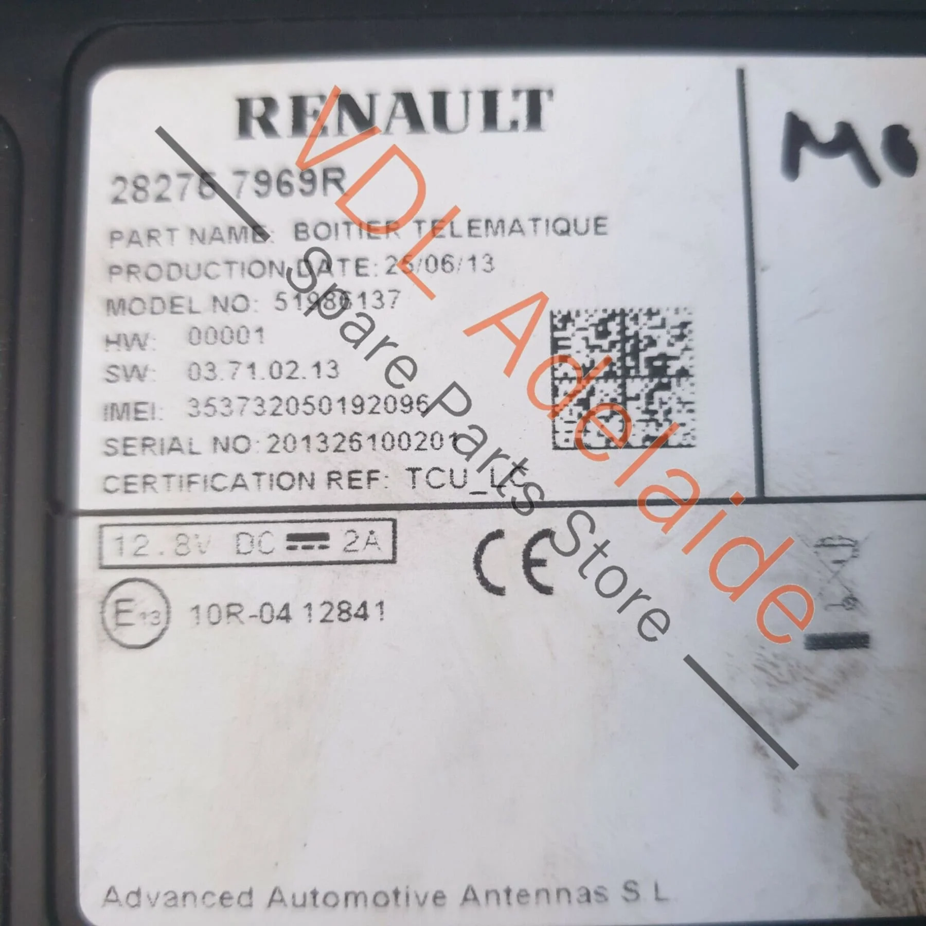 Renault Megane 3 X95 RS265 Boitier Telematique Antenna Module 282767969R MON5 - Image 3