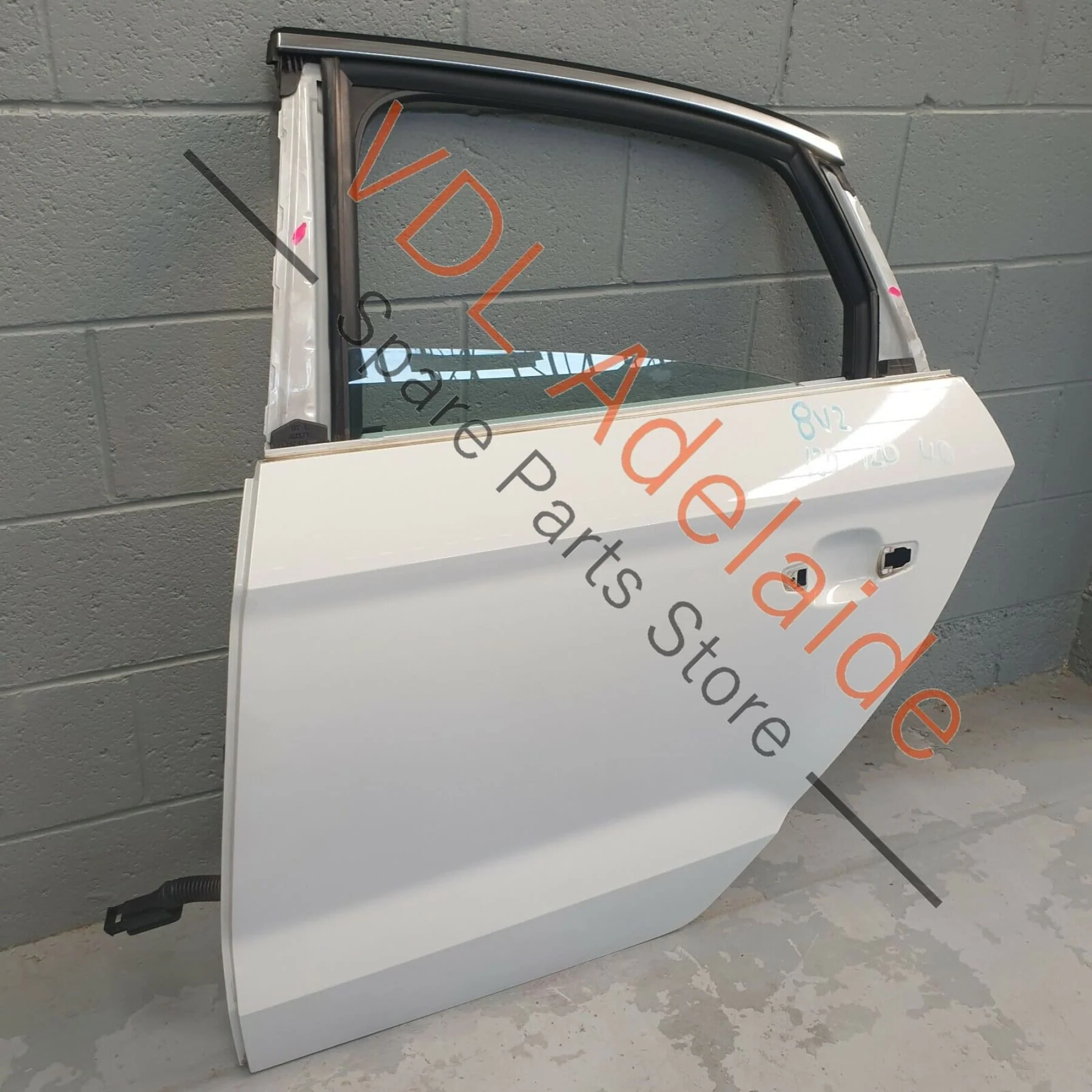 Audi S3 8V Sedan Rear LHS Left Passenger Door Shell Ibis White 2Y2Y 8V5833051A - Image 2