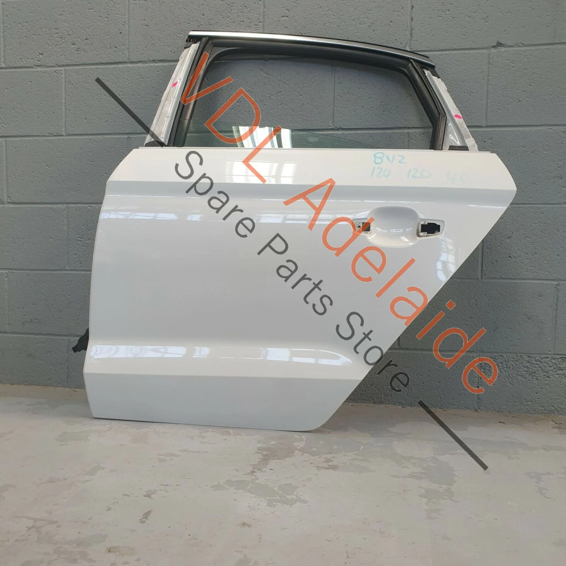 Audi S3 8V Sedan Rear LHS Left Passenger Door Shell Ibis White 2Y2Y 8V5833051A - Image 8
