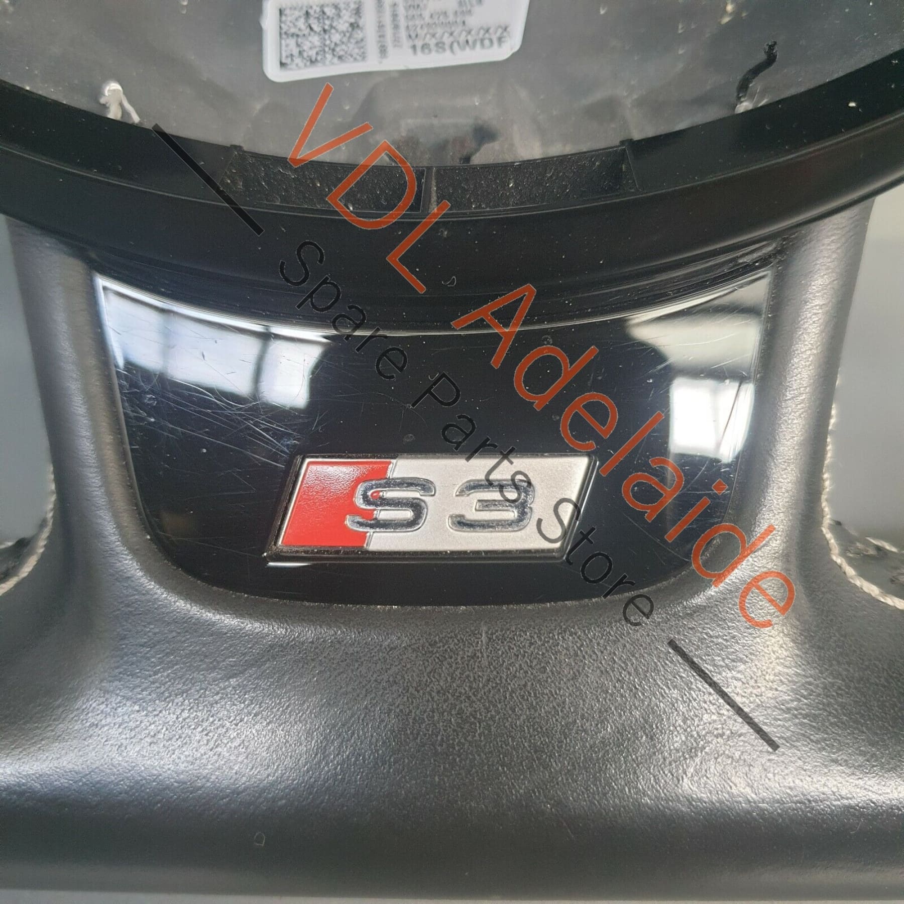 Audi S3 8V Leather Flat Bottom Sports Steering Wheel suit Manual 8V0419091H VMJ - Image 5