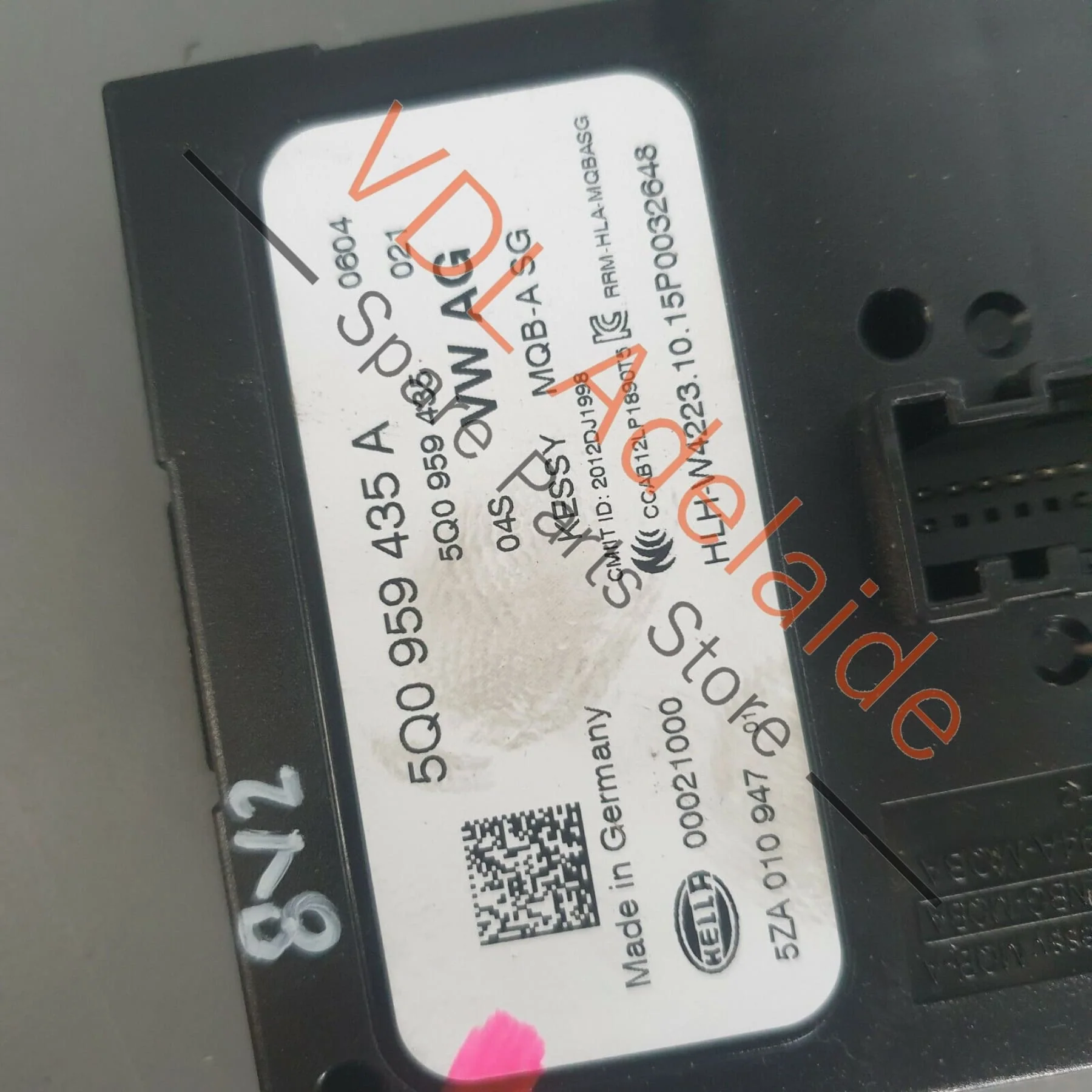 Audi S3 8V Control Unit for Access & Start Authorisation KESSY 5Q0959435A - Image 7