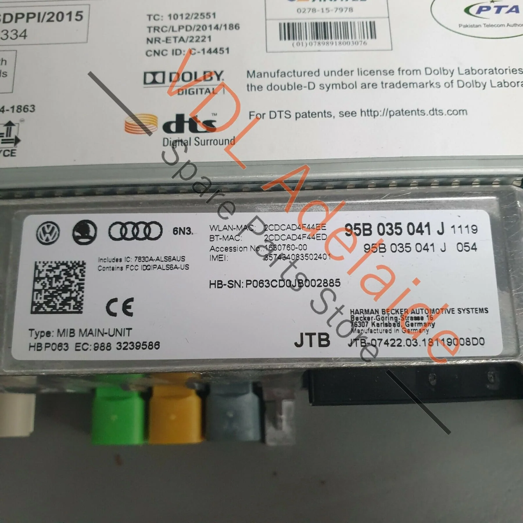 Porsche Macan 95B Audio Central Computer SD Reader Module MIB2 Main Unit Harman - Image 9