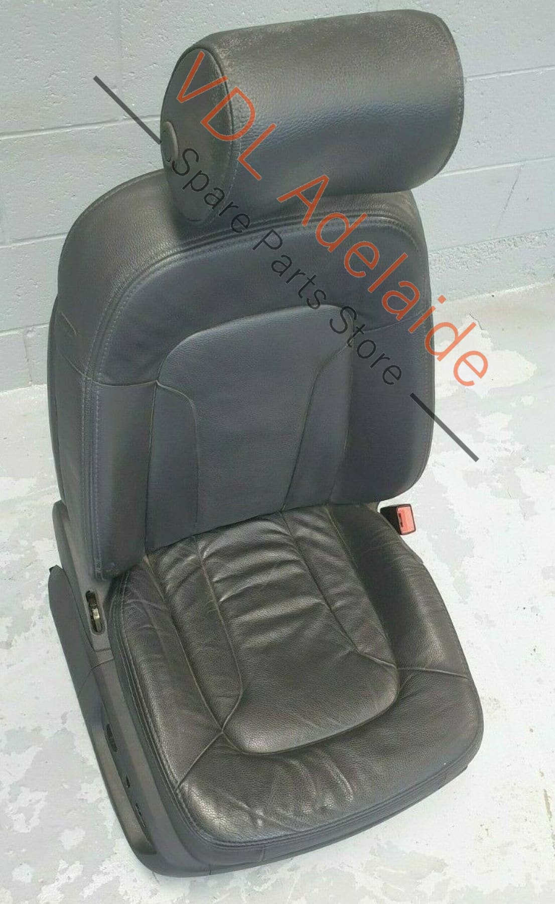 Audi Q7 4L Right Front Driver Drivers Seat Black Heated Leather Low km! - Image 3