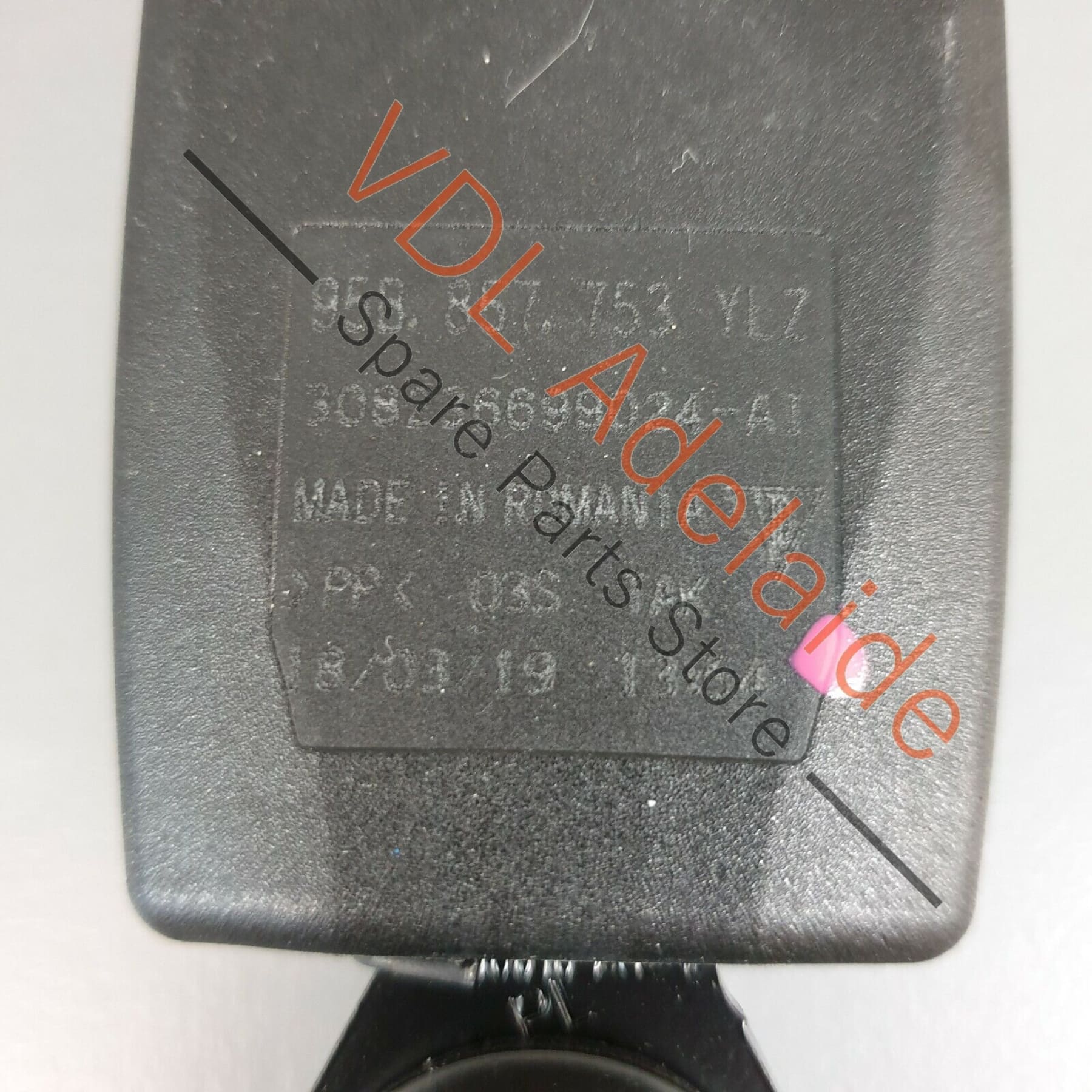 Porsche Macan 95B Rear Left Seat Belt Latch Catch Clasp 95B857753 YLZ - Image 7