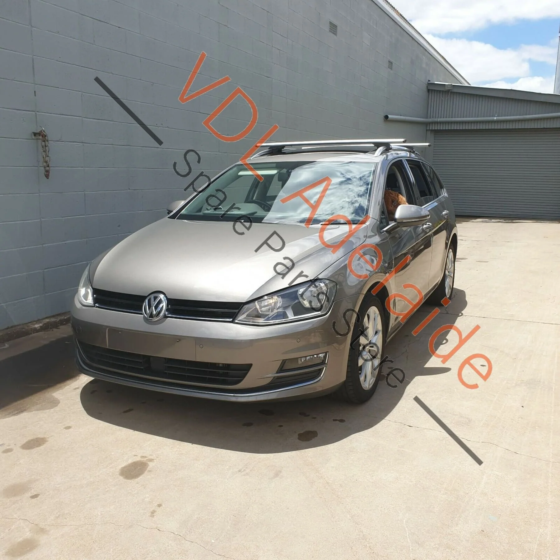 VW Golf MK7 Wagon Estate Left Rear Door Skin Shell Panel Limestone Grey Z1Z1 - Image 2