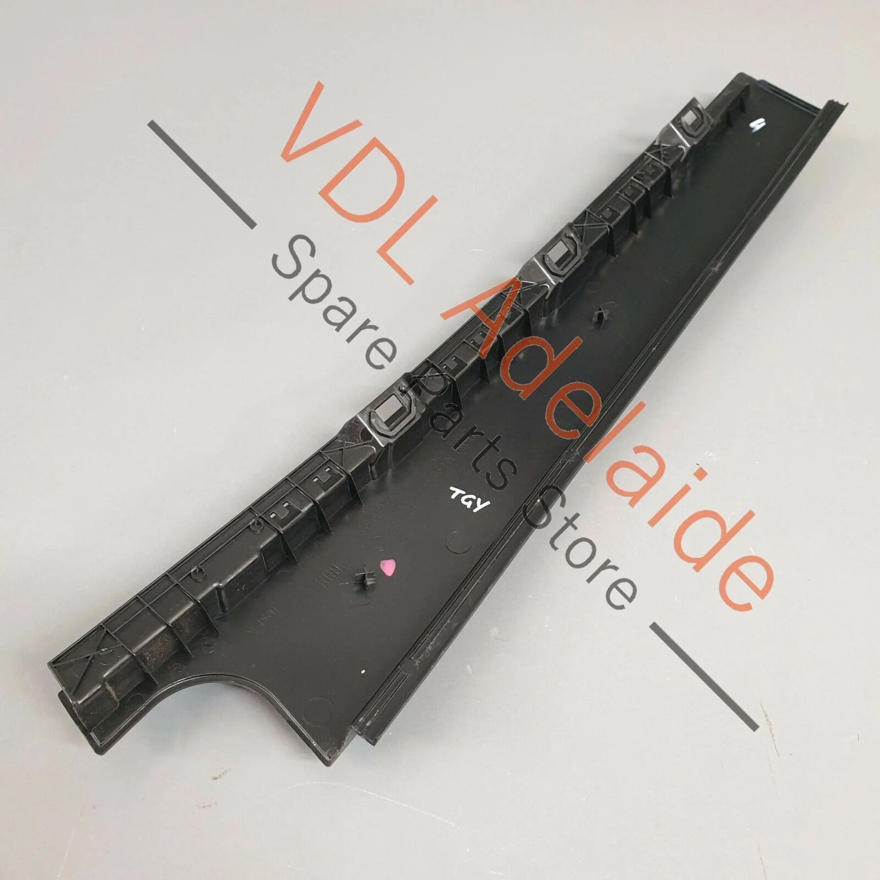 VW Golf MK7 Wagon Exterior Trim for Door Window Frame B-Pillar Rear Left Black - Image 4