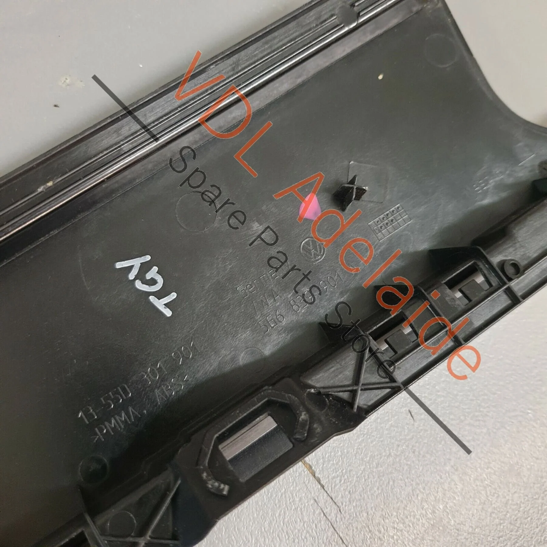 VW Golf MK7 Wagon Exterior Trim for Door Window Frame B-Pillar Rear Left Black - Image 6