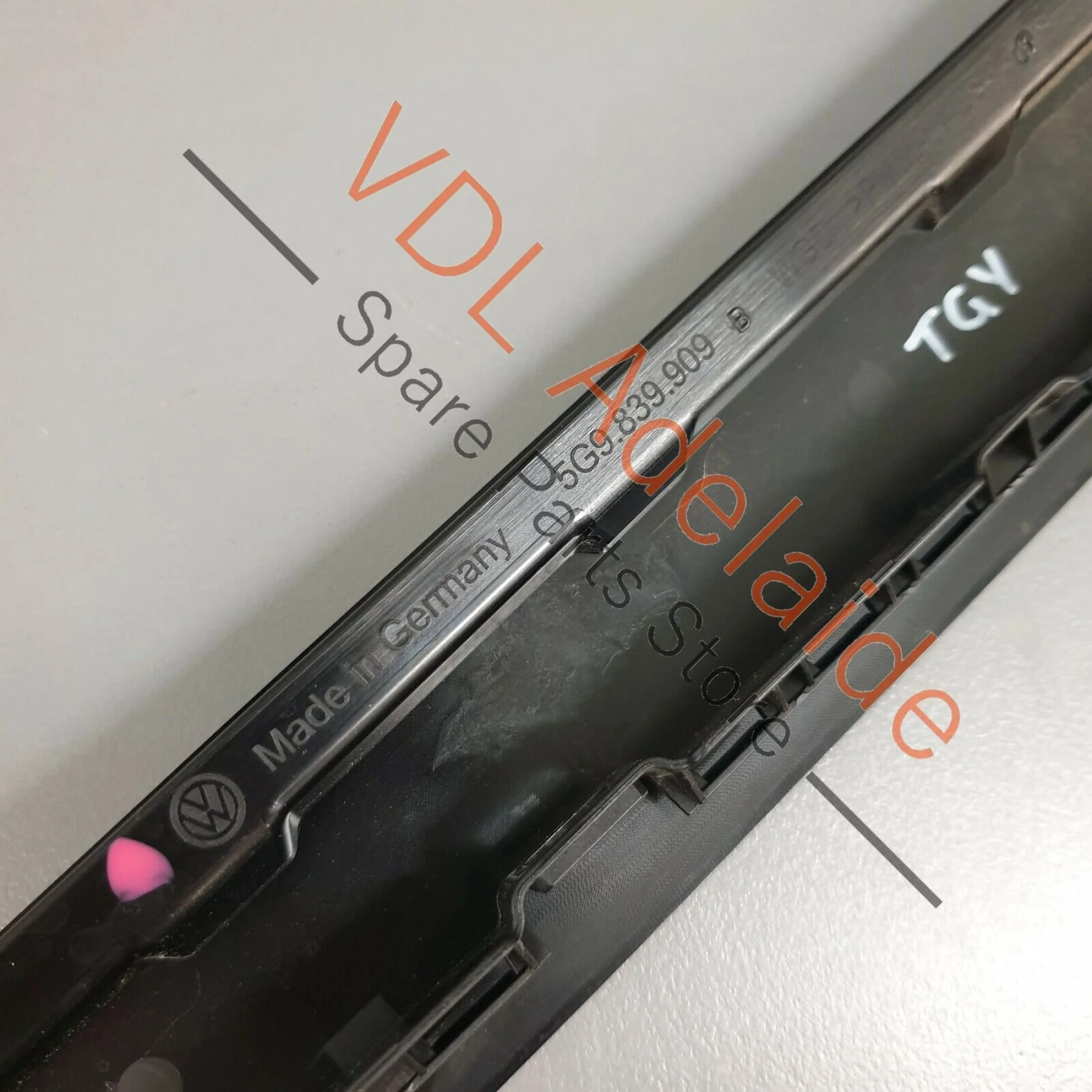 VW Golf MK7 Estate Wagon Exterior Trim for Door Window Frame Rear Left Black - Image 7