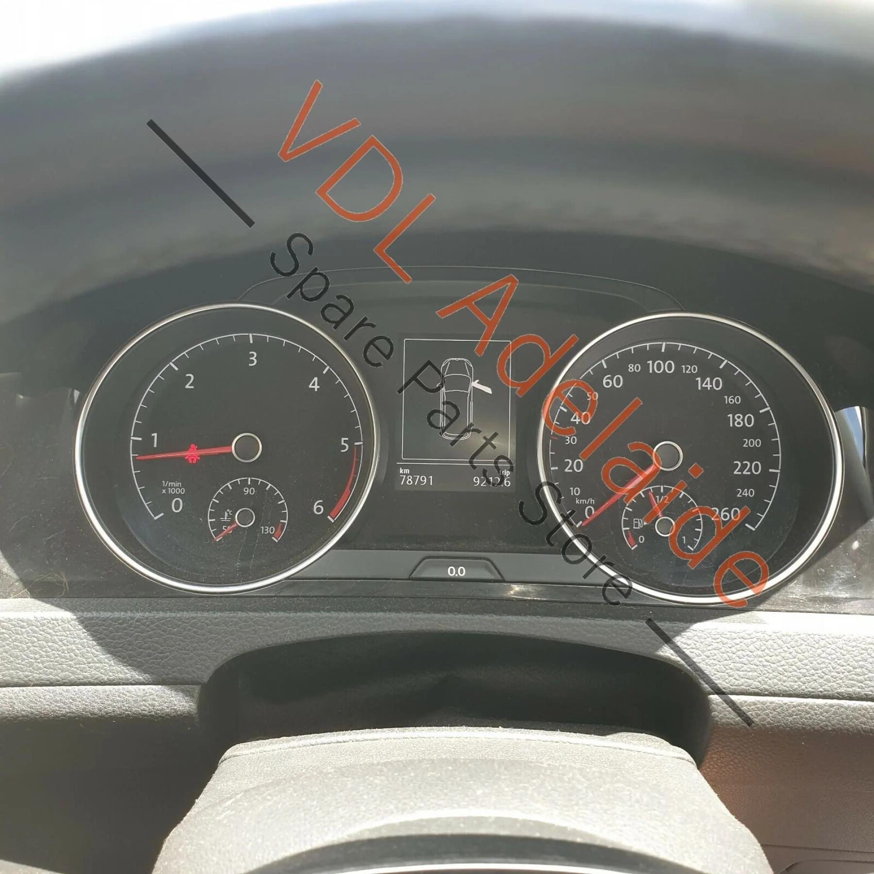 VW Golf MK7 Wagon Interior Roof Dome Light Trim with Sun Blind Switch - Image 8